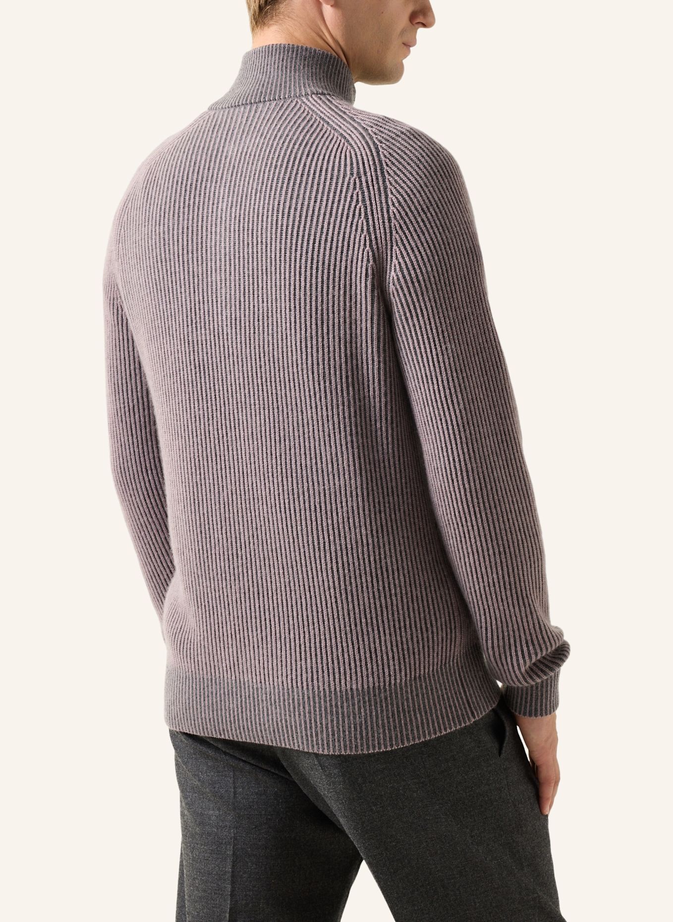 BOGNER Troyer DWAYNE met kasjmier: VIEUX ROSE / GRIJS