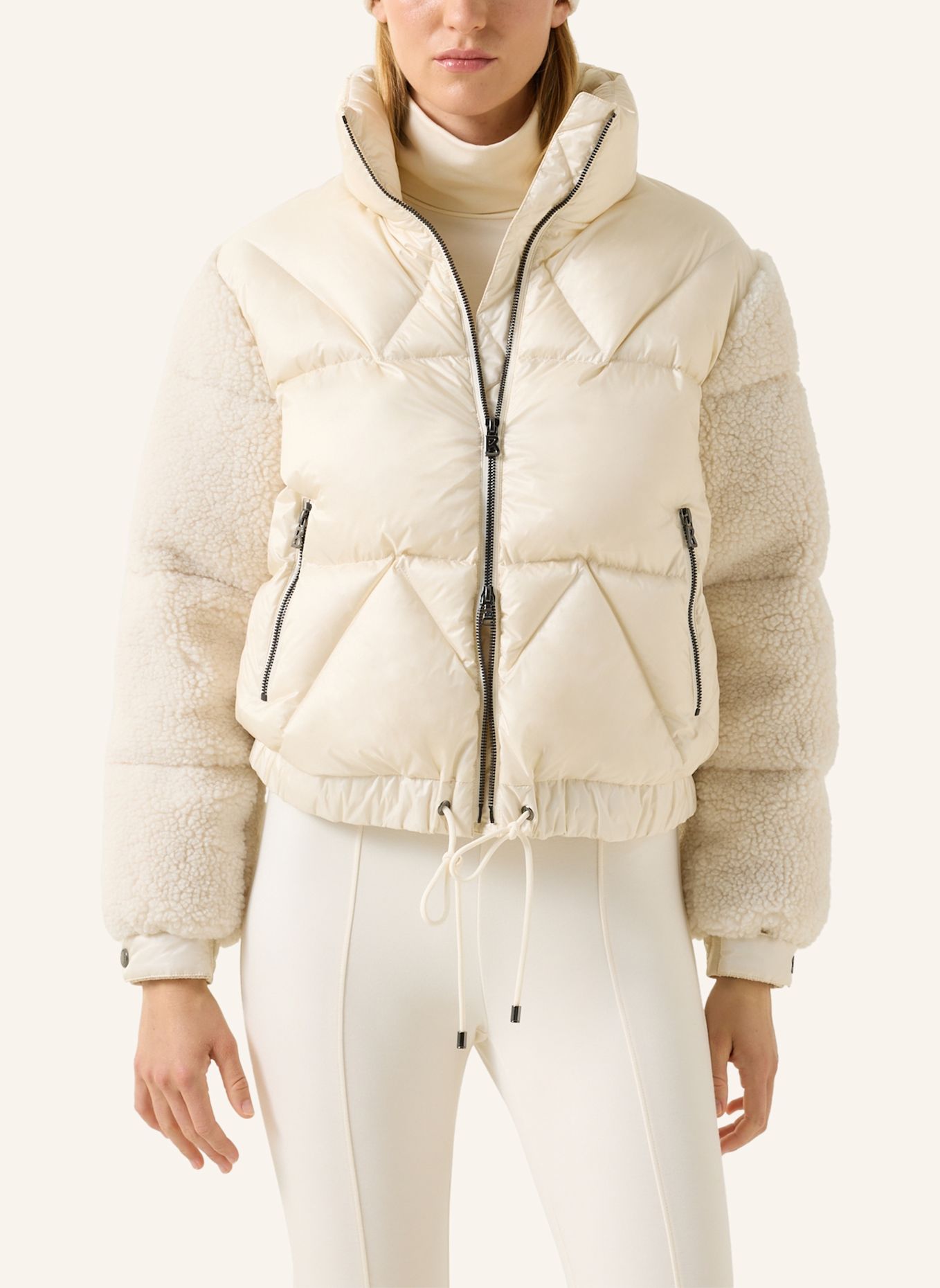 BOGNER Daunen-Teddyjacke Queeny: WEISS