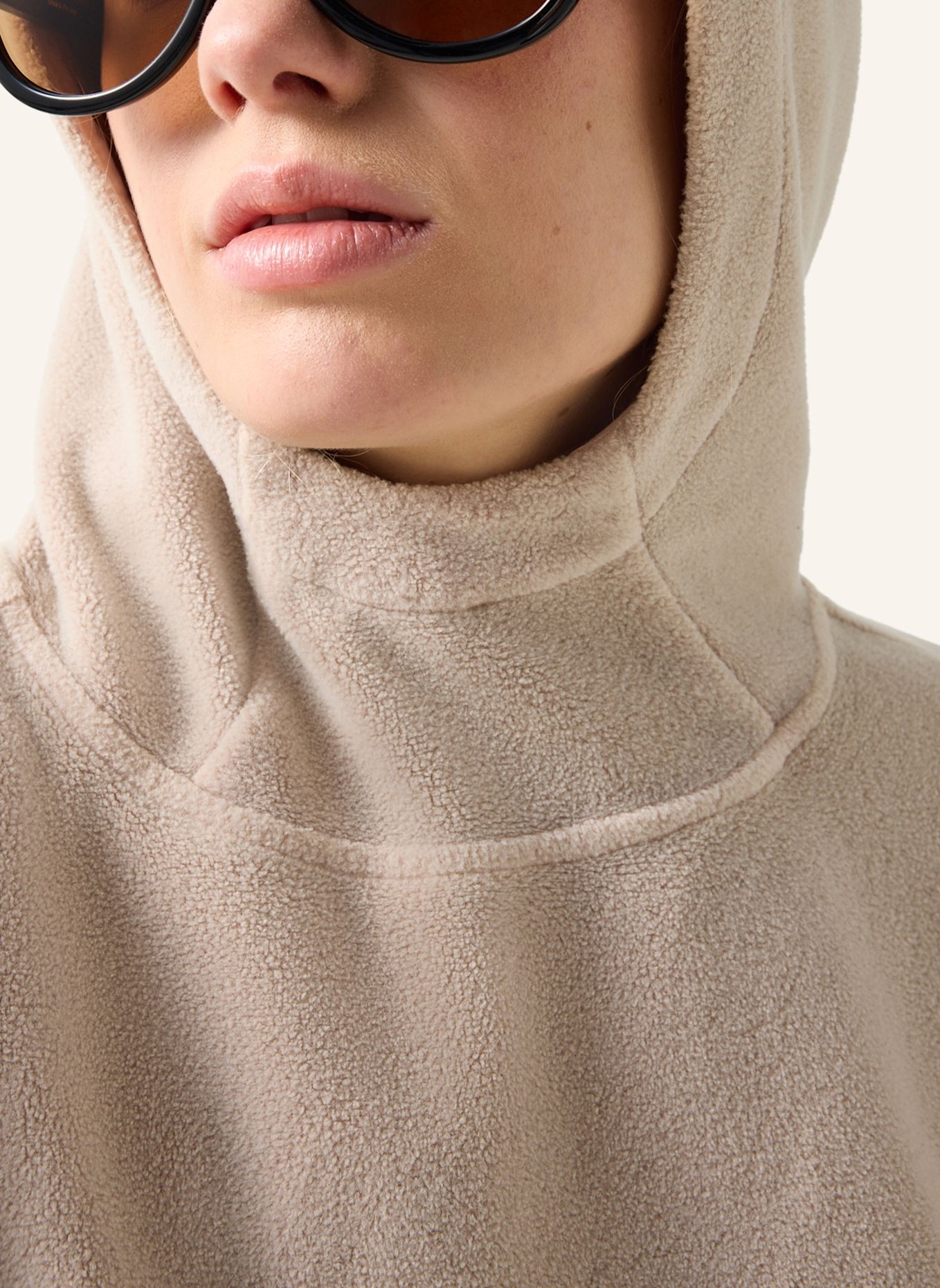 FIRE+ICE Midlayer-Fleece-Hoodie Iva: BEIGE