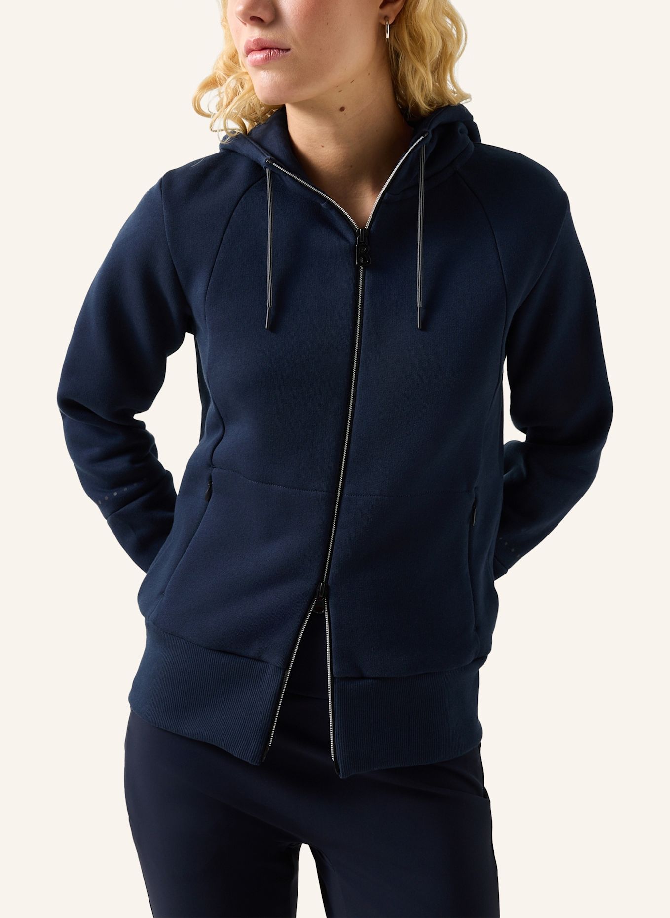 FIRE+ICE Katoenen Hoodie Nada: DONKERBLAUW
