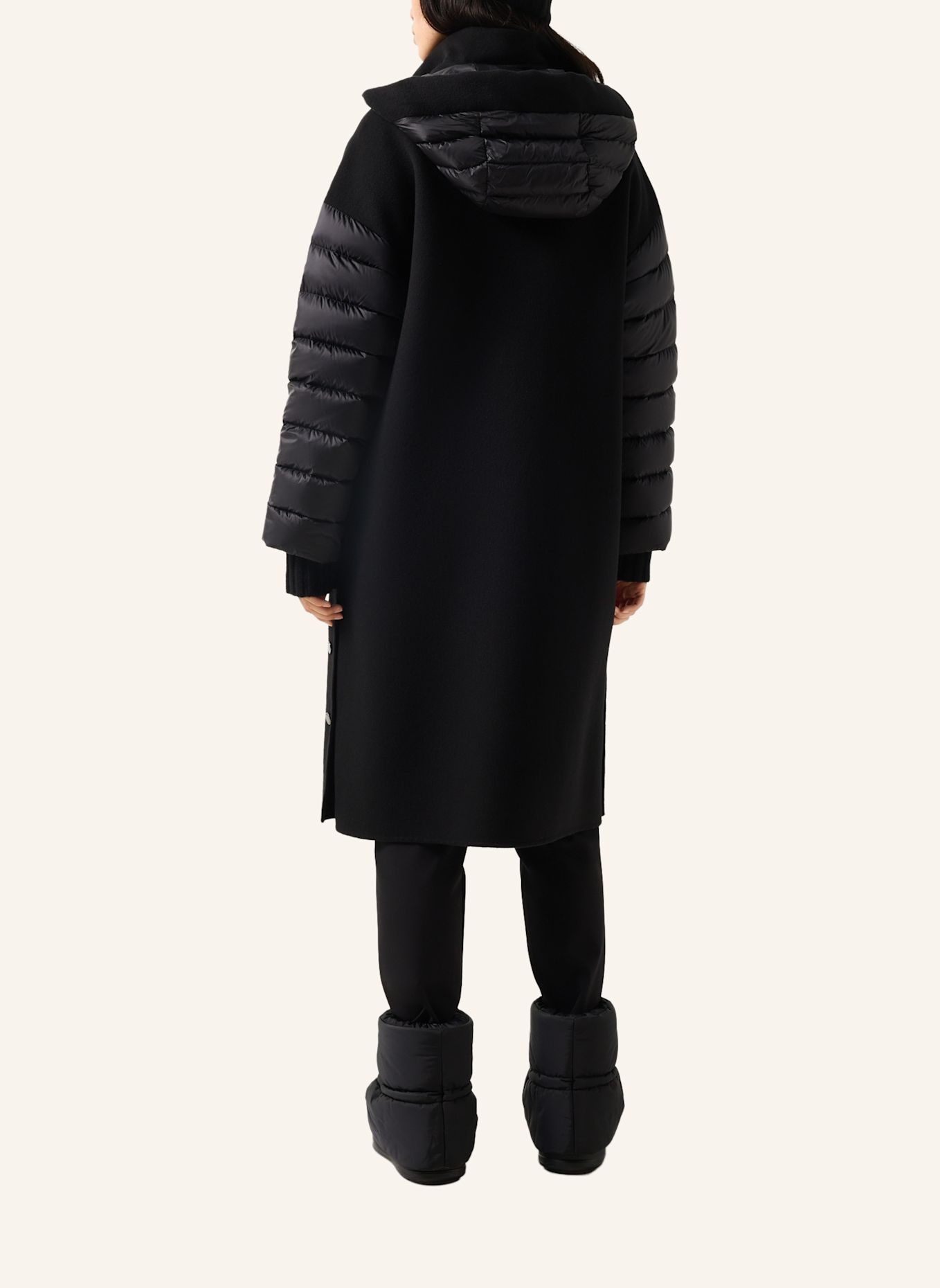 BOGNER Doubleface-Donsmantel Trisha: ZWART