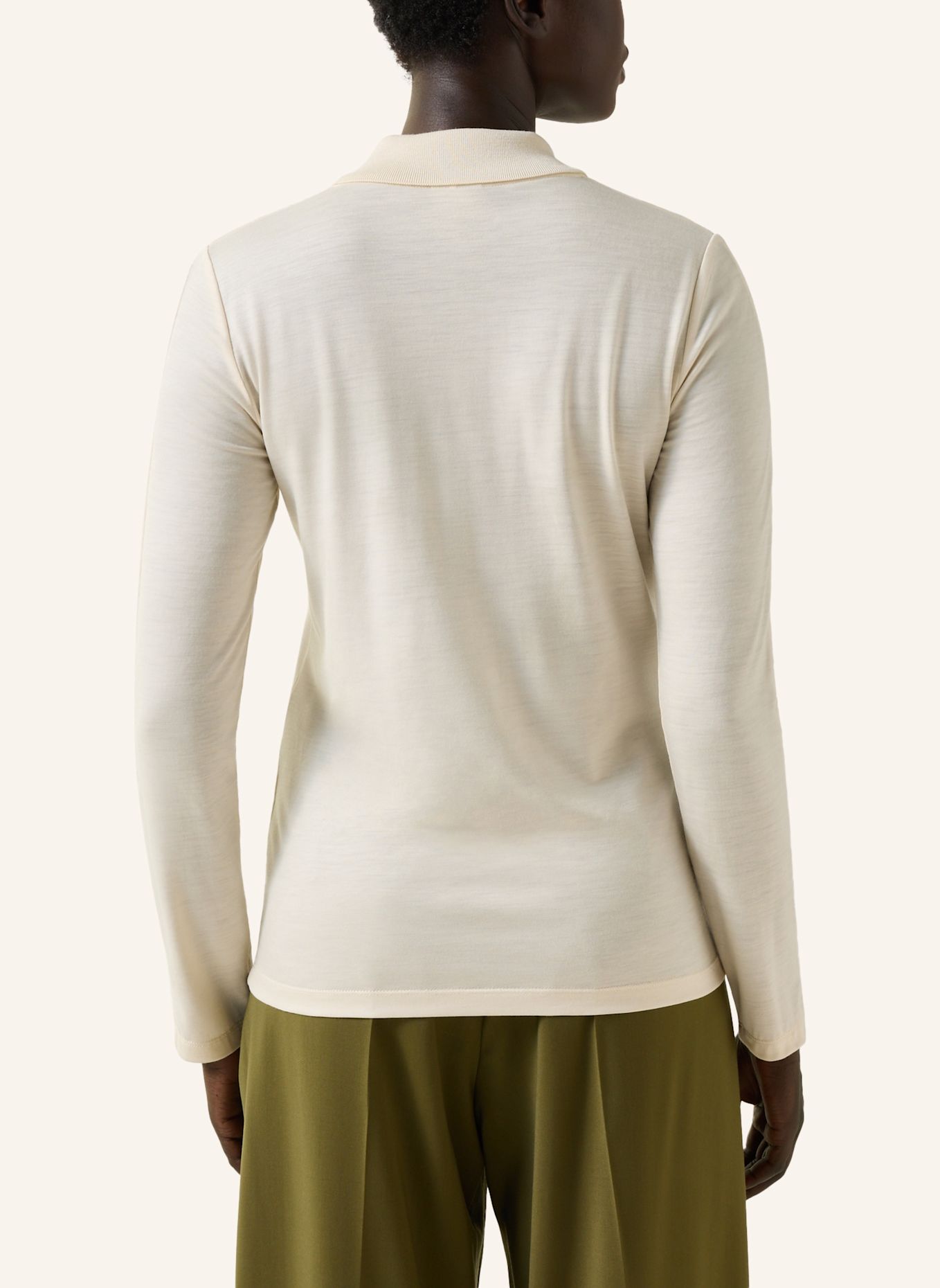 BOGNER Gebreid poloshirt WHOOPY: WIT