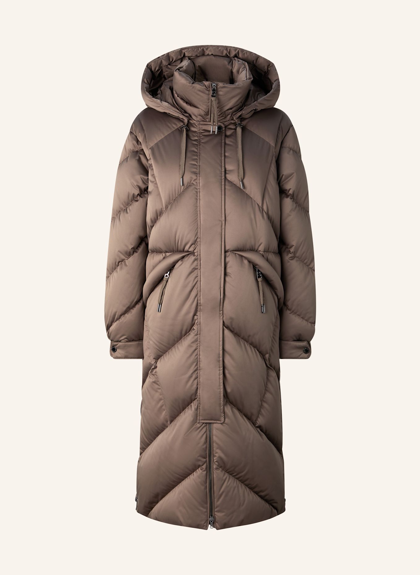 BOGNER Donsmantel GINNY: GRIJS / BRUIN