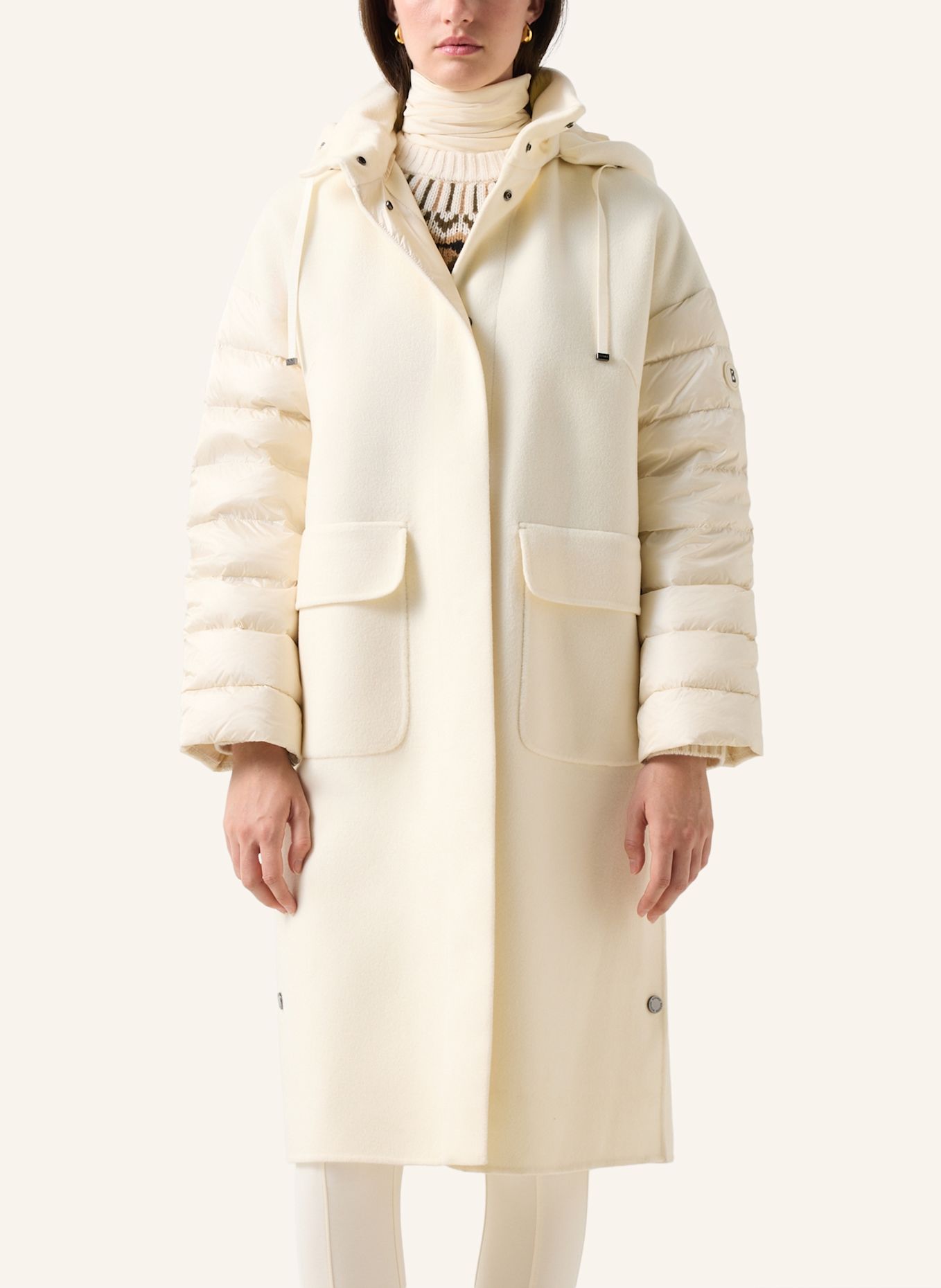 BOGNER Trisha Double-Faced Down Coat: WHITE