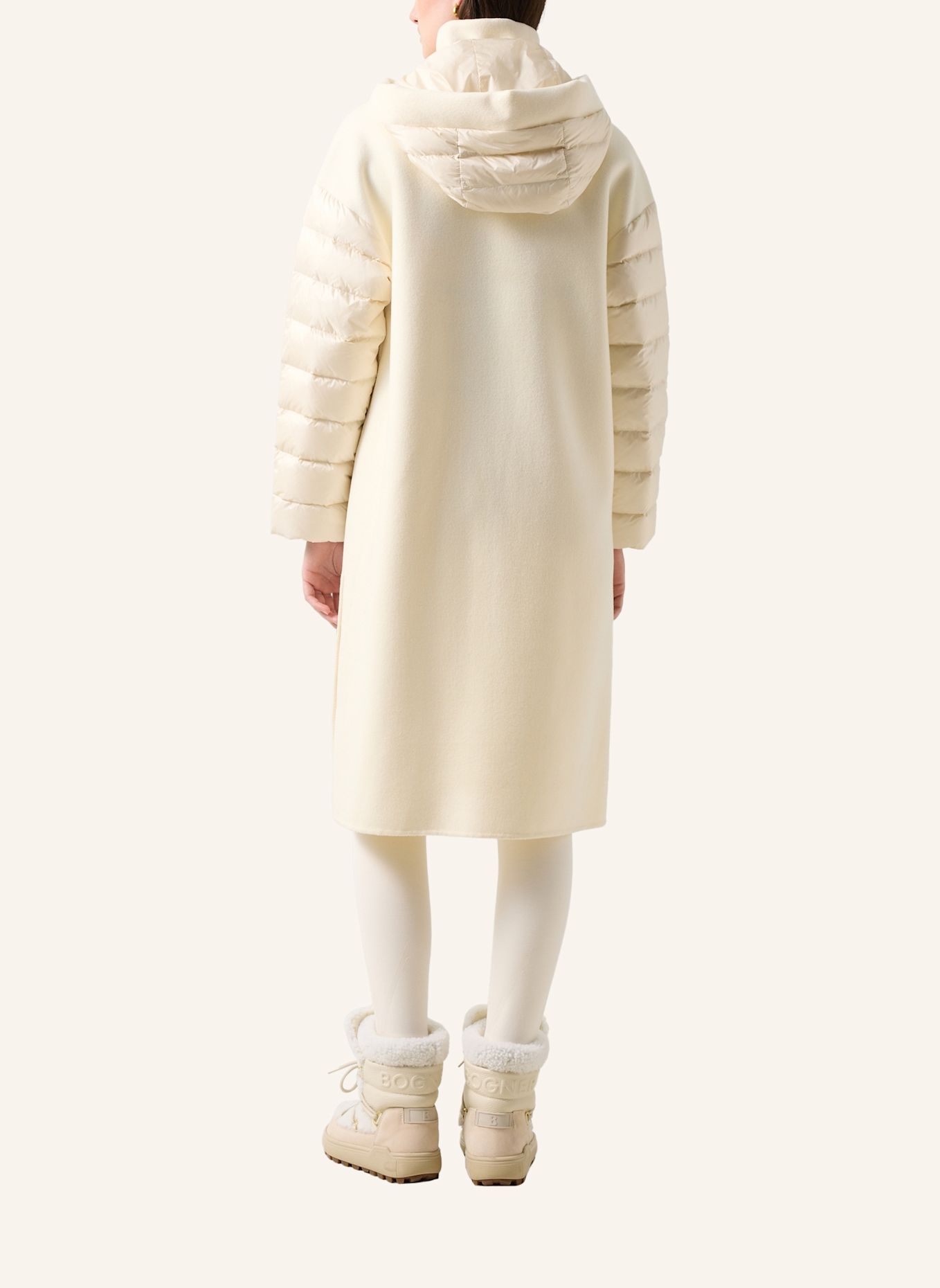 BOGNER Trisha Double-Faced Down Coat: WHITE