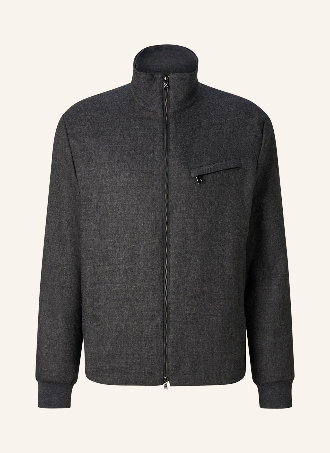 BOGNER Schurwollmix-Jacke Milan: DUNKELGRAU