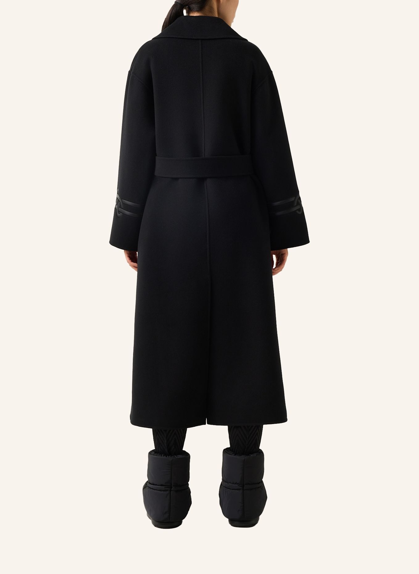 BOGNER Doubleface Wollmantel Terese: SCHWARZ