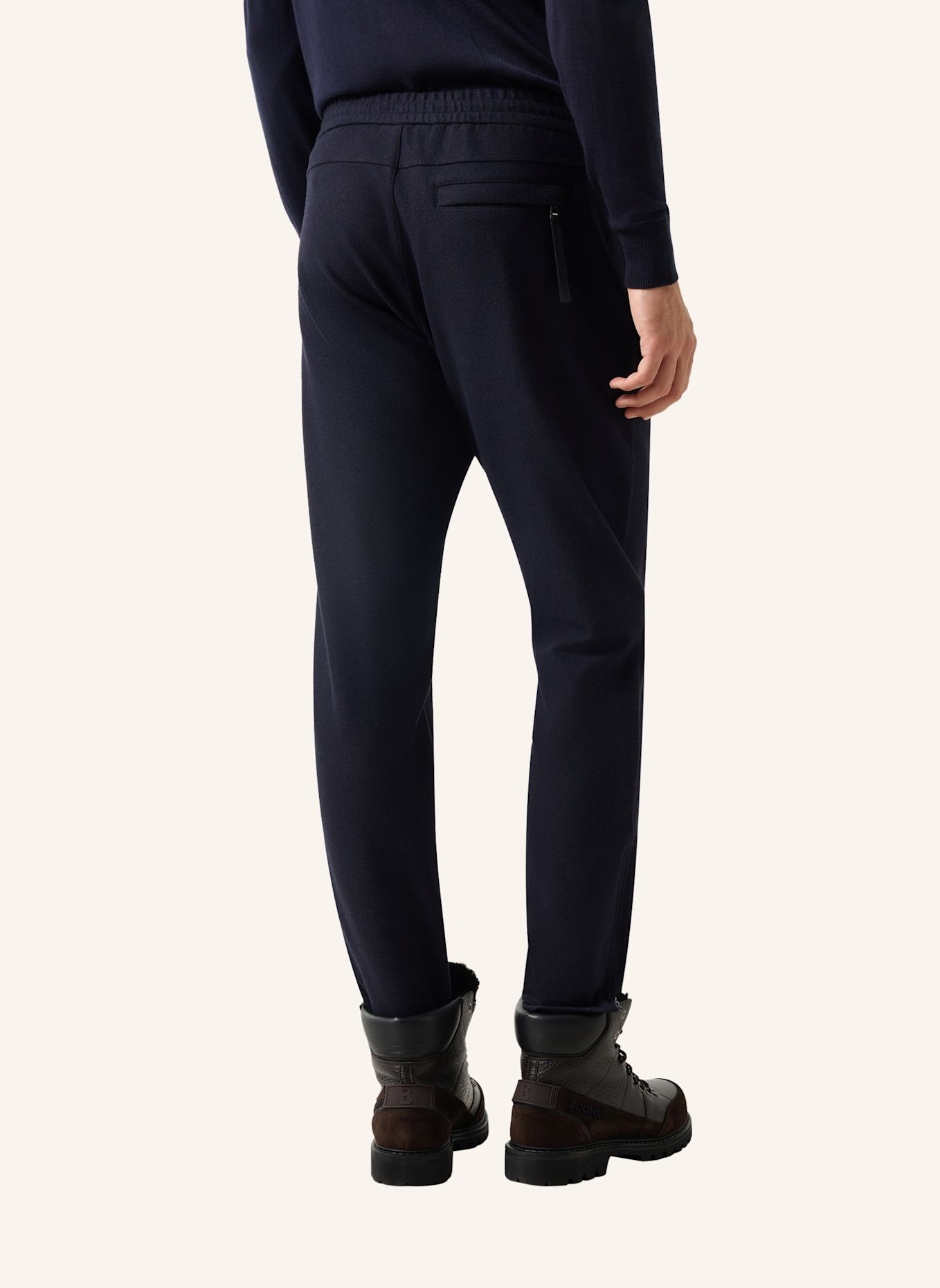 BOGNER Flanellen broek Boris: DONKERBLAUW