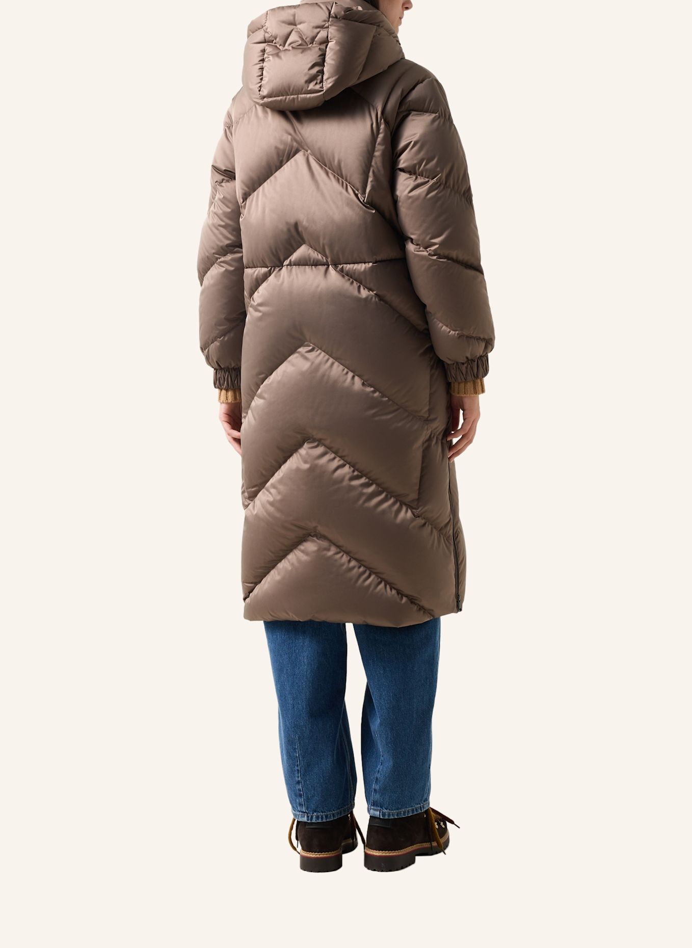BOGNER Donsmantel GINNY: GRIJS / BRUIN