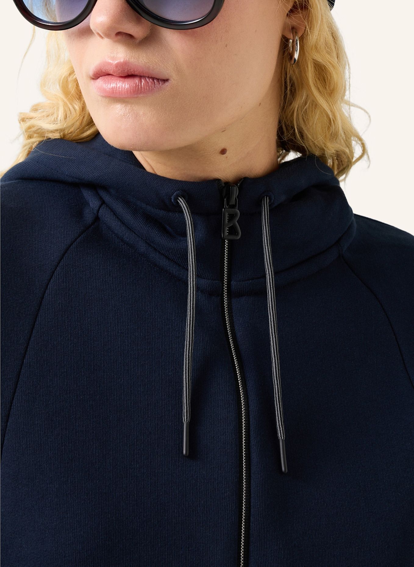 FIRE+ICE Katoenen Hoodie Nada: DONKERBLAUW