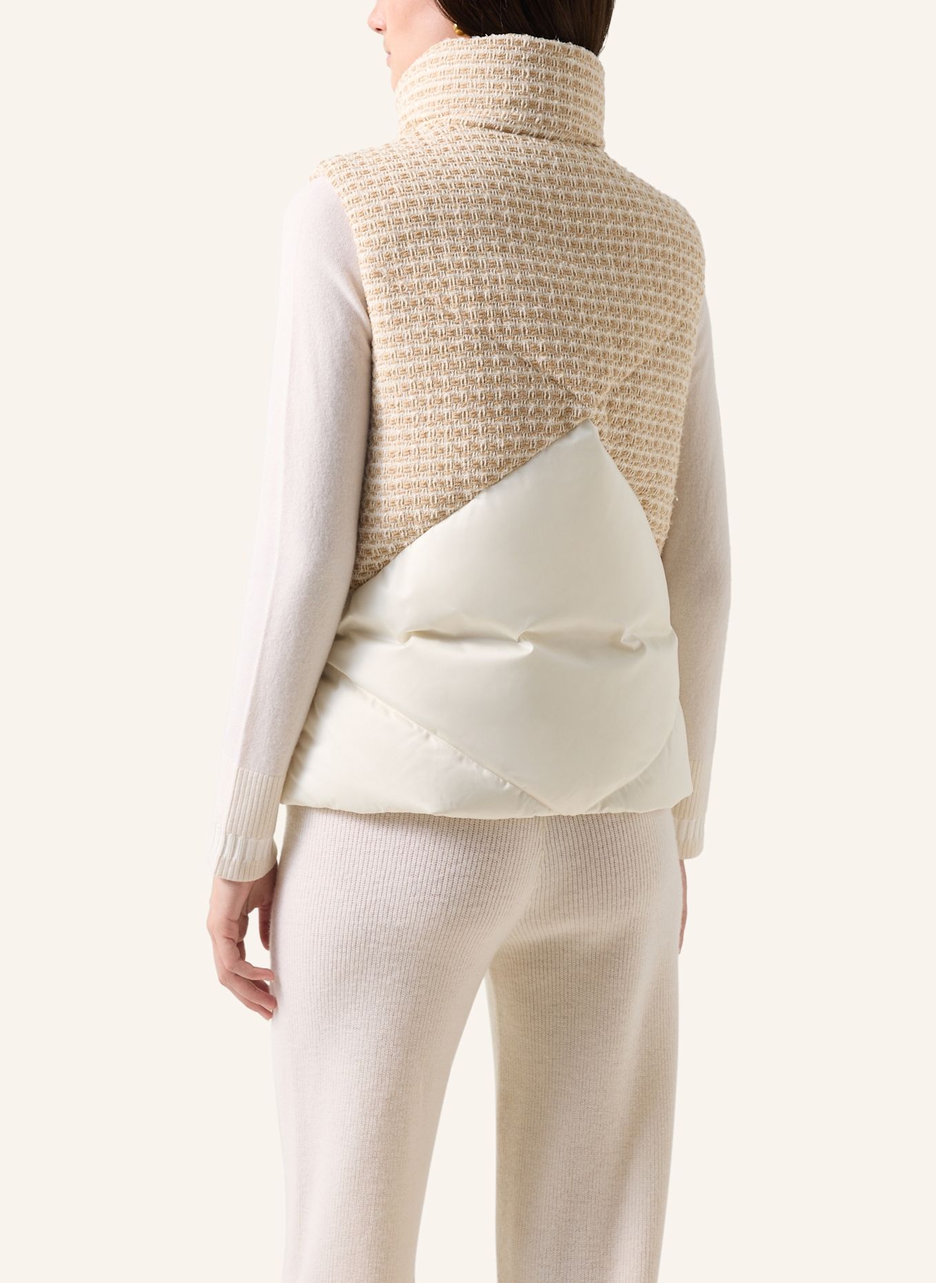 BOGNER Donzen bodywarmer Netty: WIT / BEIGE