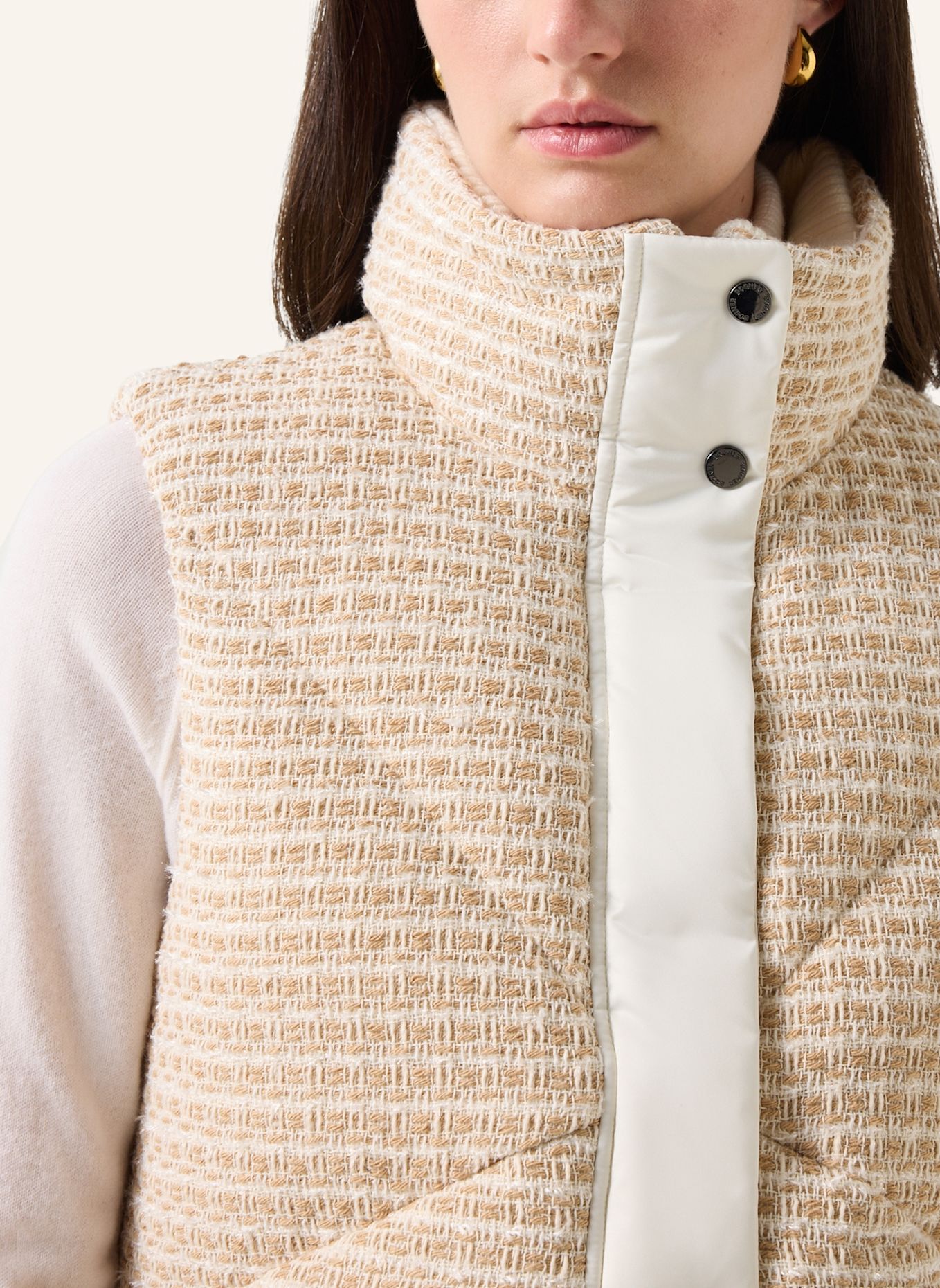 BOGNER Donzen bodywarmer Netty: WIT / BEIGE