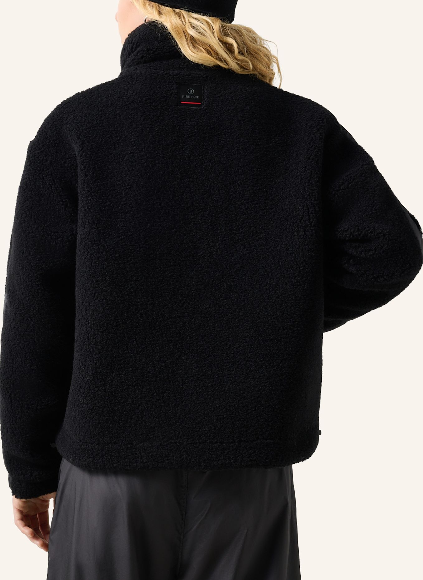FIRE+ICE Midlayer-Teddy-Jacke Ninetta: SCHWARZ