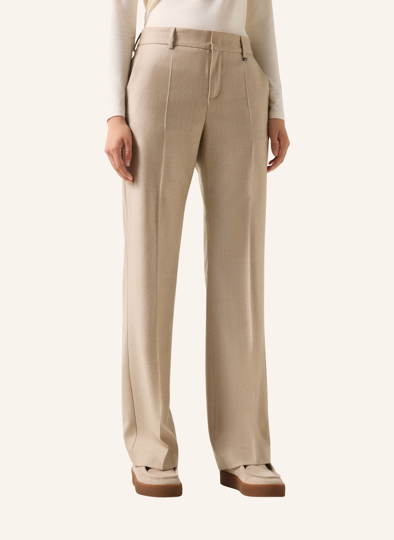BOGNER Broek van scheerwol Jody: CAMEL