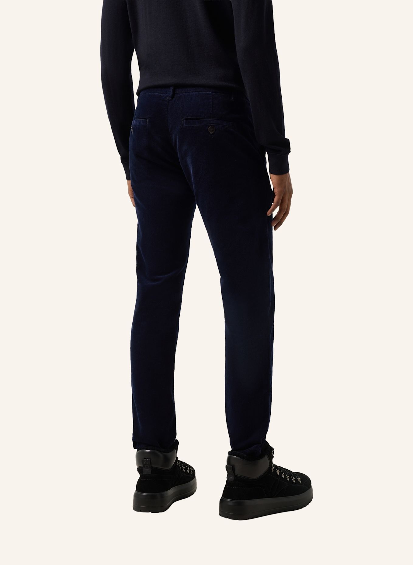 BOGNER Cordbroek Riley Casual: DONKERBLAUW