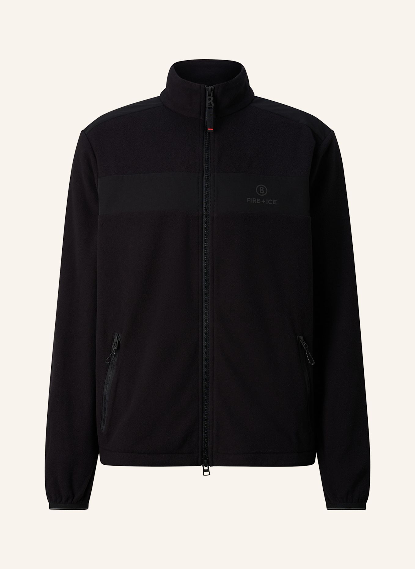 FIRE+ICE Midlayer-Fleecejacke Josh: SCHWARZ