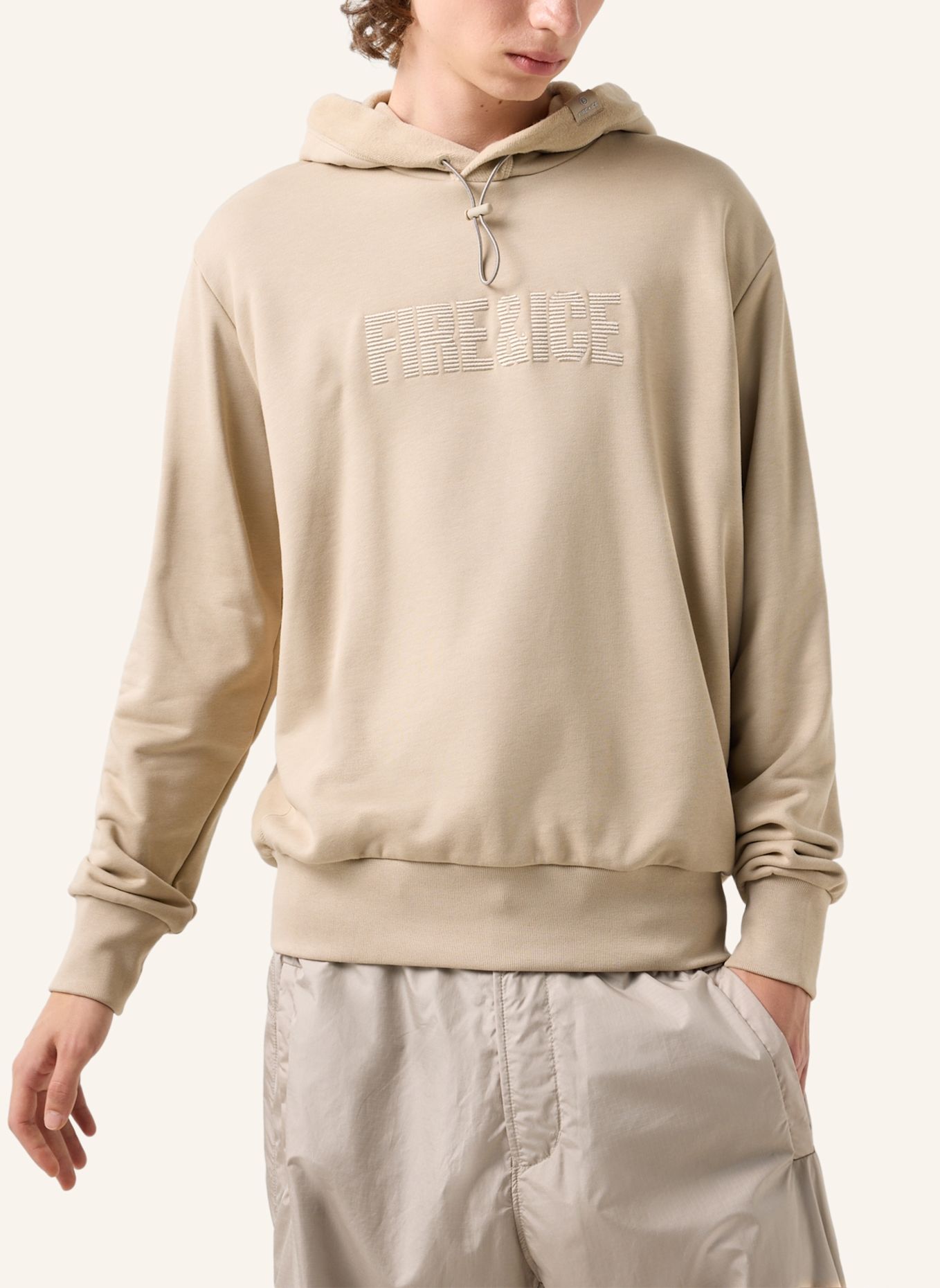FIRE+ICE Baumwoll-Hoodie Kristan: BEIGE