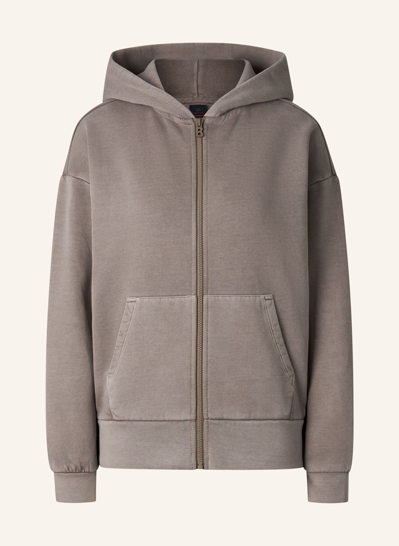 FIRE+ICE Baumwoll-Hoodie-Sweatjacke Ilona: TAUPE