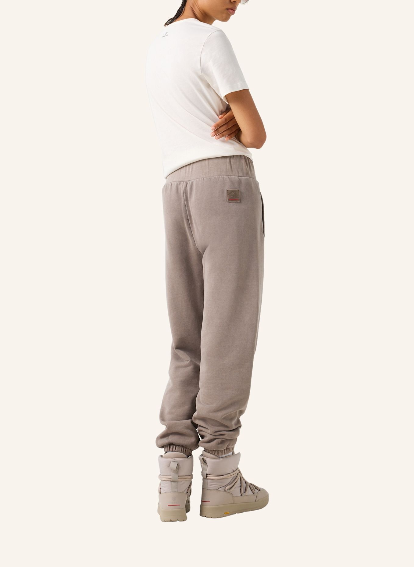FIRE+ICE Baumwoll-Sweatpants Ilmi: TAUPE
