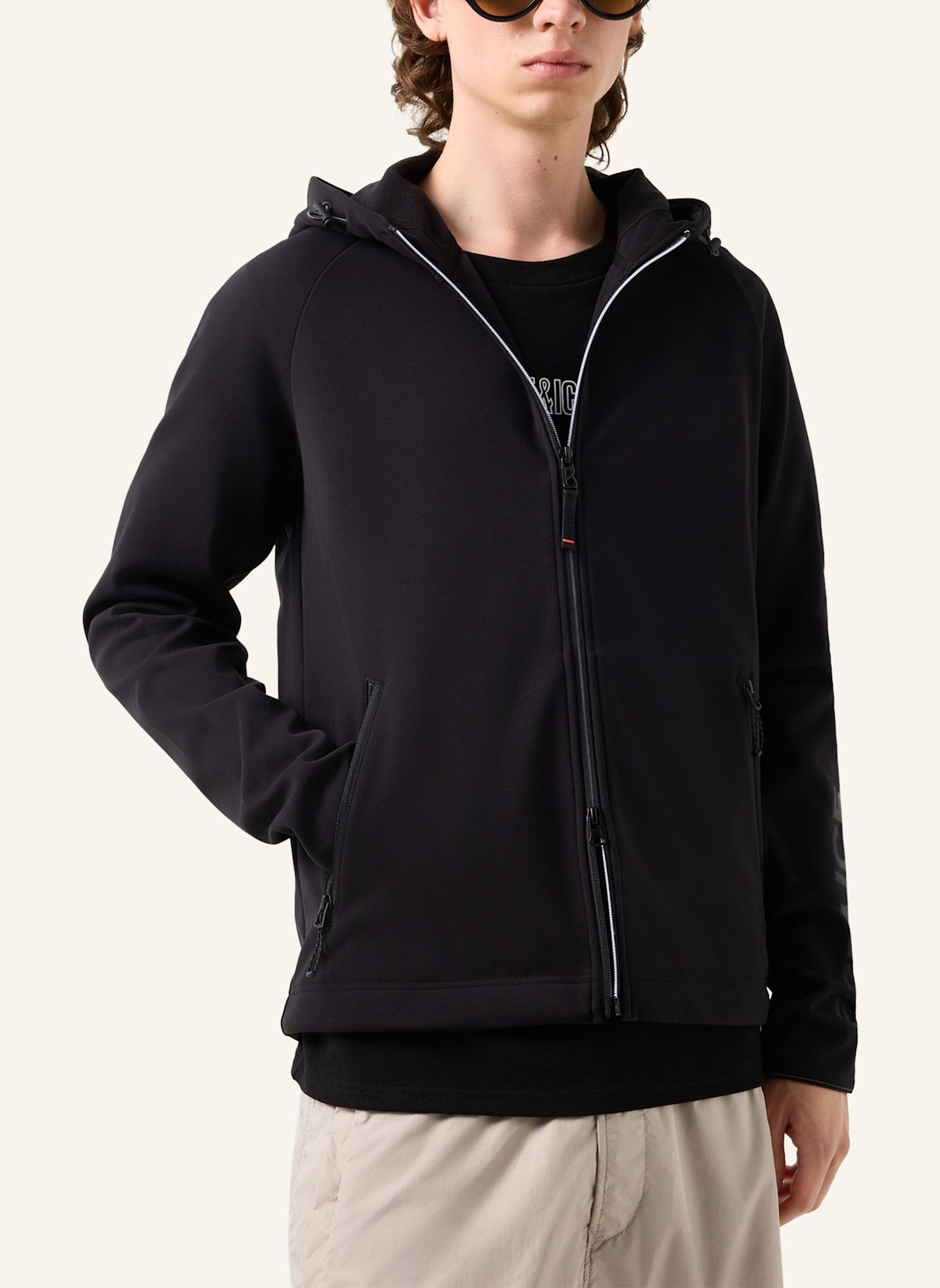 FIRE+ICE Midlayer-Jacke Glenn: SCHWARZ