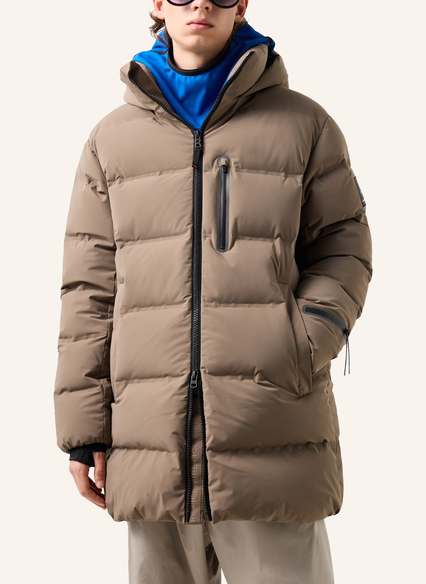 FIRE+ICE Daunen-Kurzmantel Ekin: TAUPE