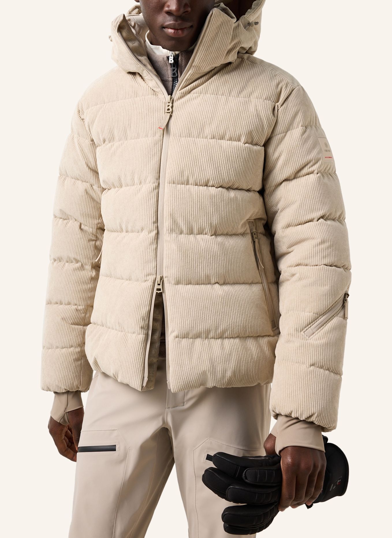 FIRE+ICE Cord-Skijacke Luka: BEIGE