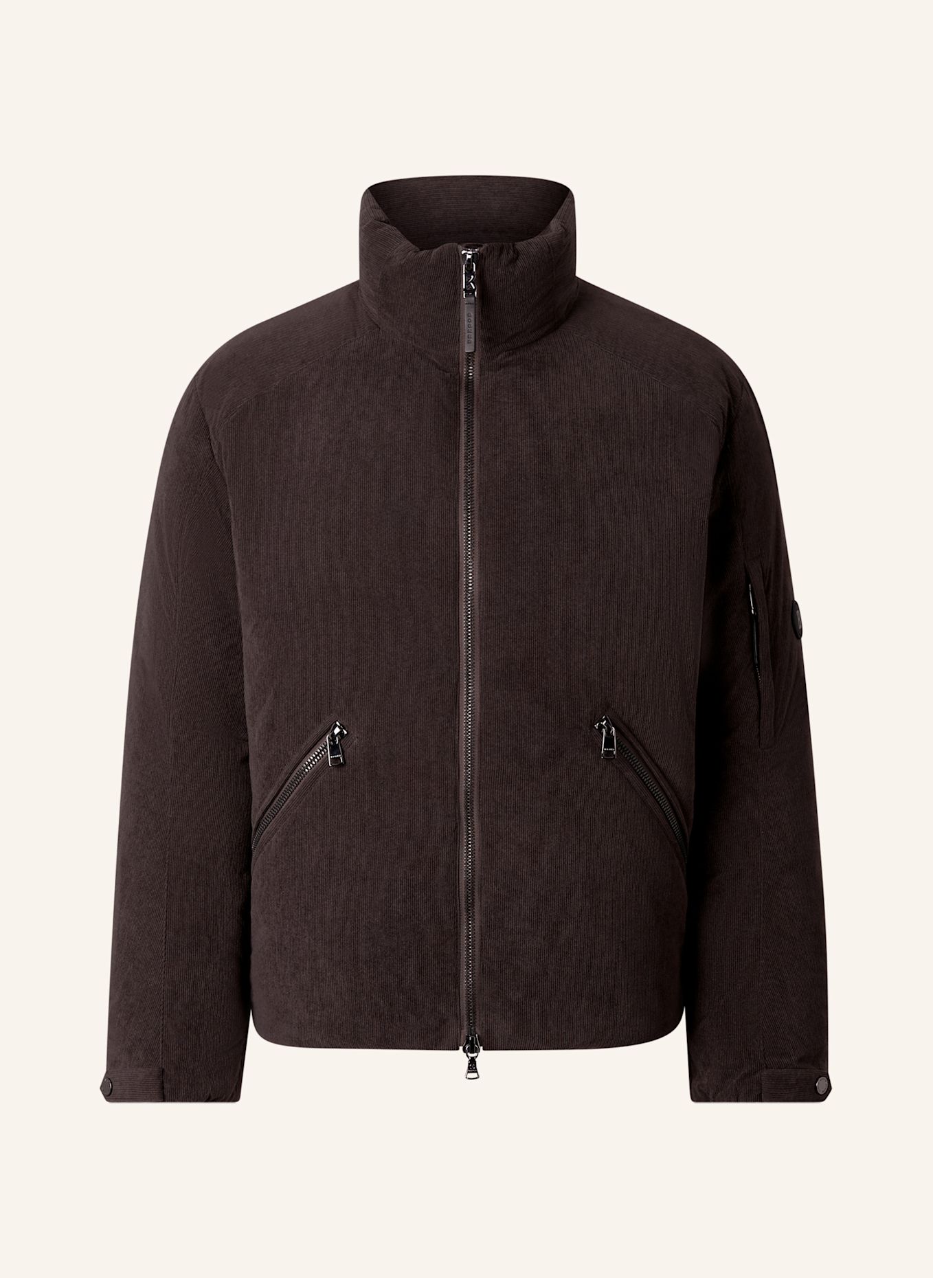 BOGNER Cord-Daunenjacke Bert: BRAUN