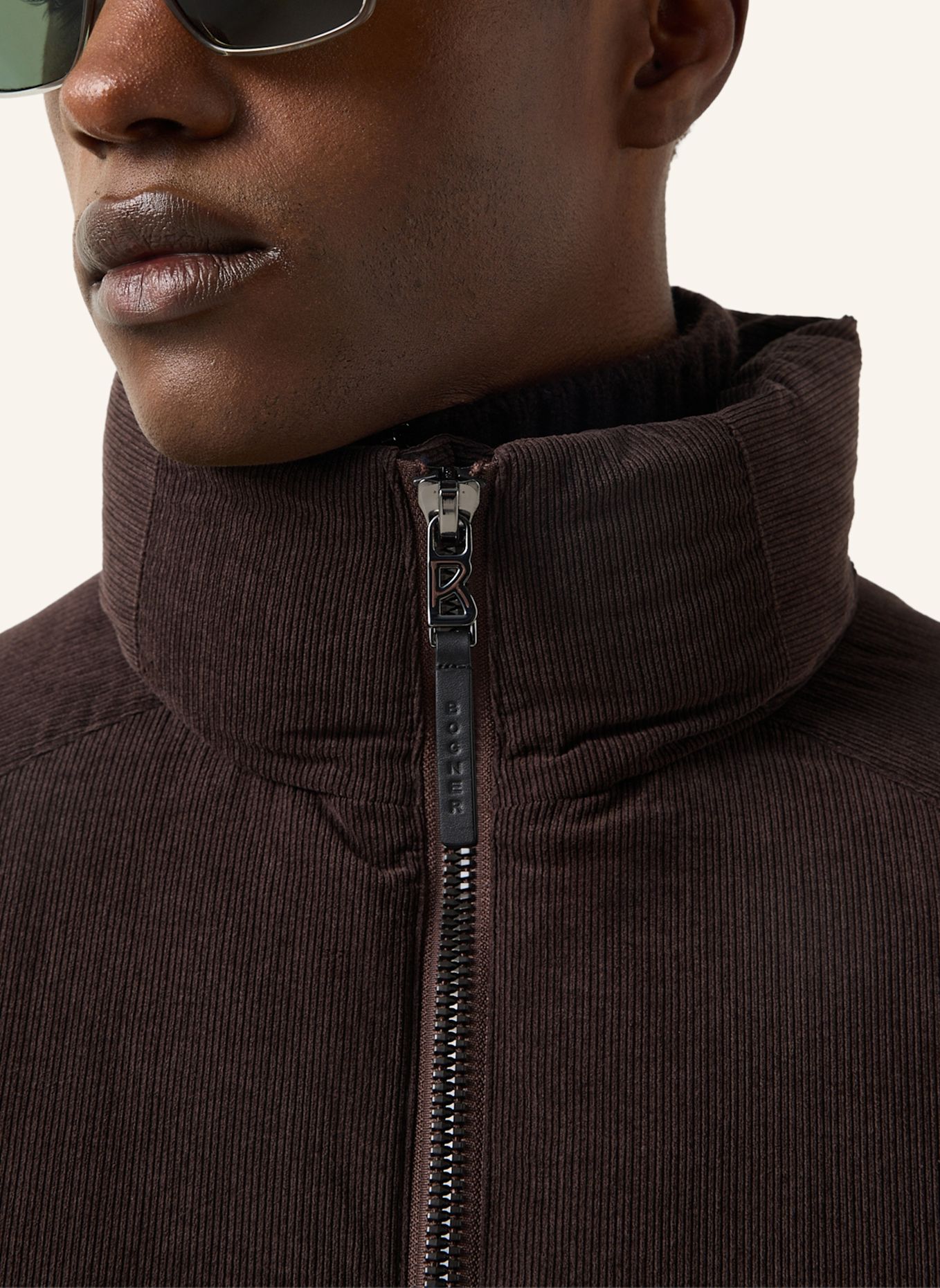 BOGNER Cord-Daunenjacke Bert: BRAUN
