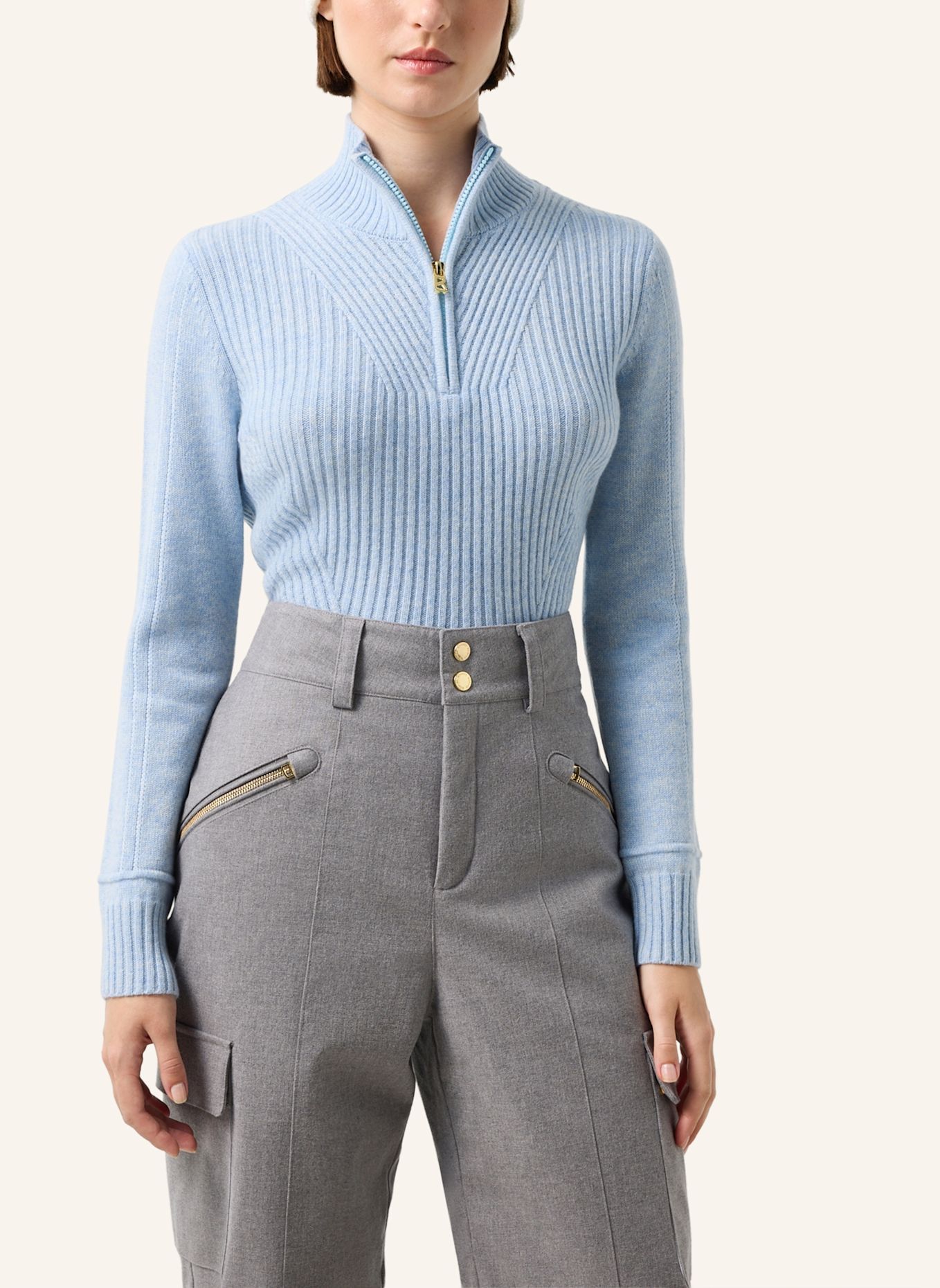 BOGNER Kaschmir-Troyer Camila: HELLBLAU