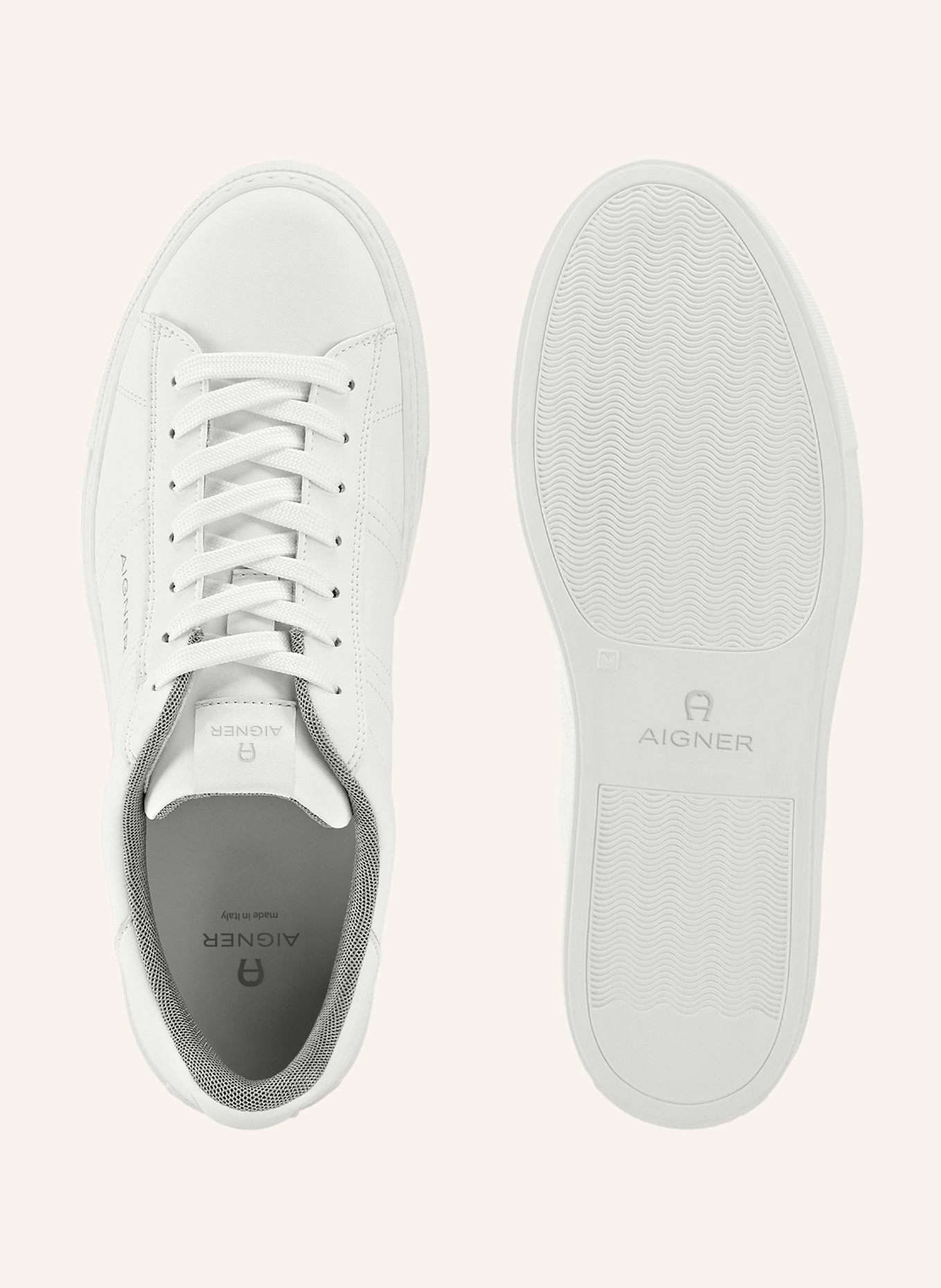 AIGNER classic sneaker DAVID 67A: WEISS