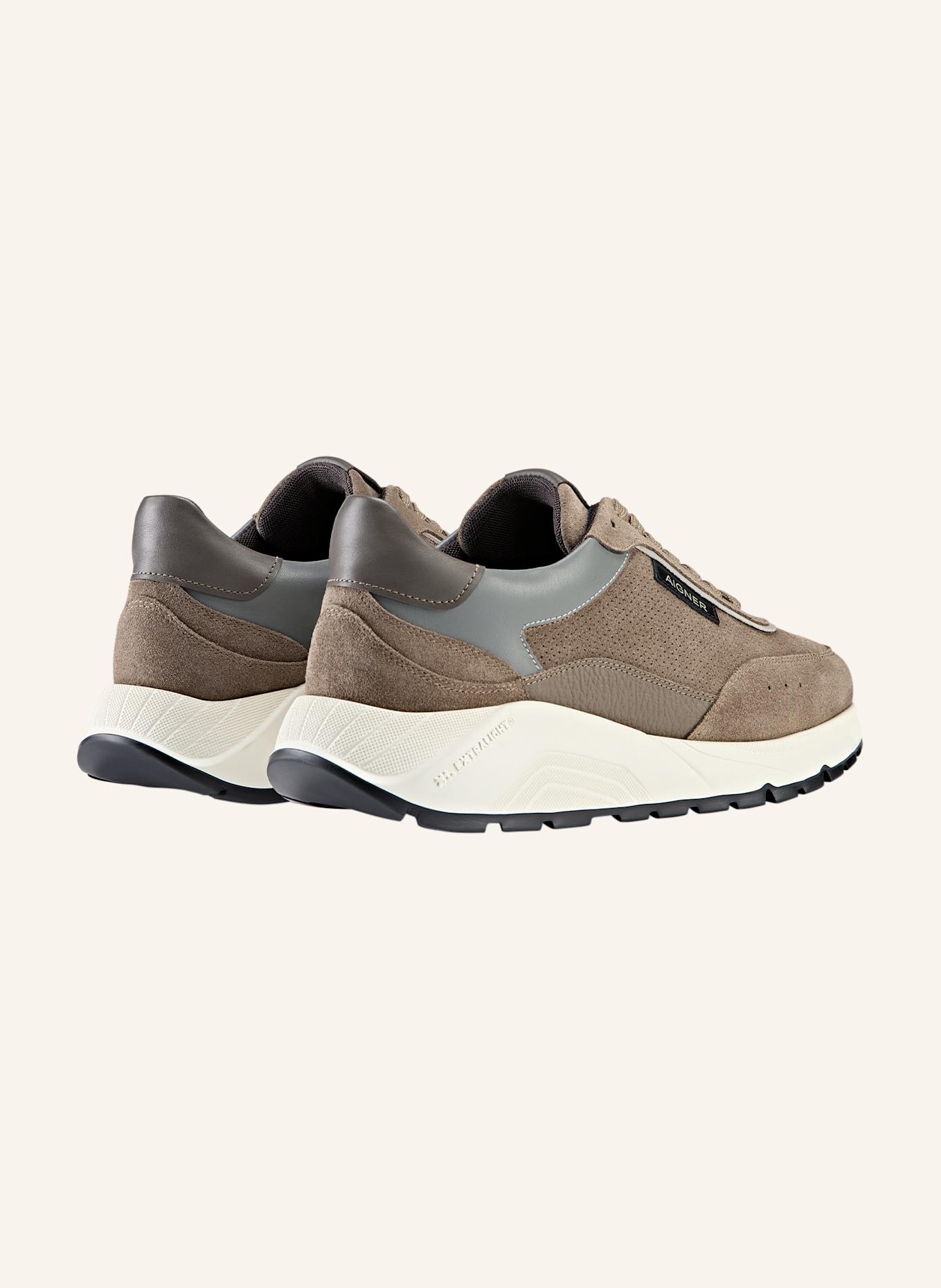 AIGNER runner sneaker JUSTIN 4F: BRAUN/ GRAU