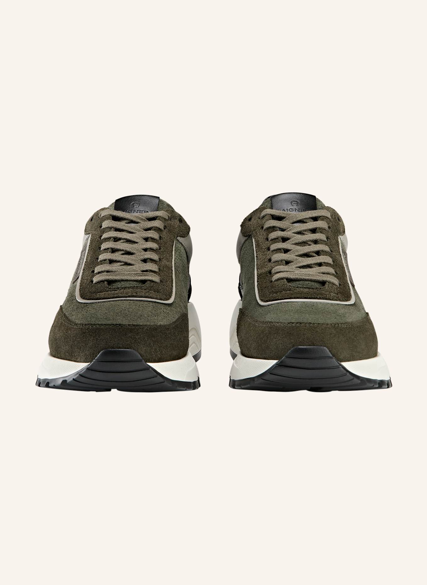 AIGNER runner sneaker JUSTIN 4E: DUNKELGRÜN