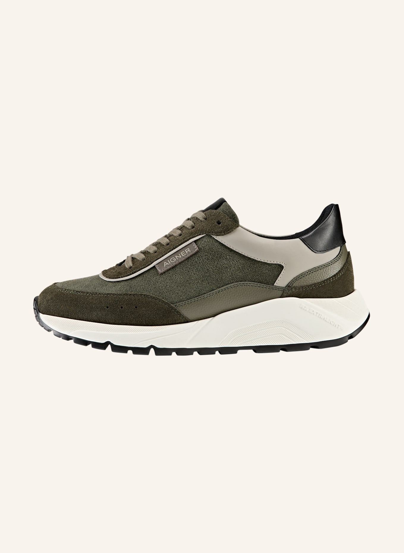AIGNER runner sneaker JUSTIN 4E: DUNKELGRÜN