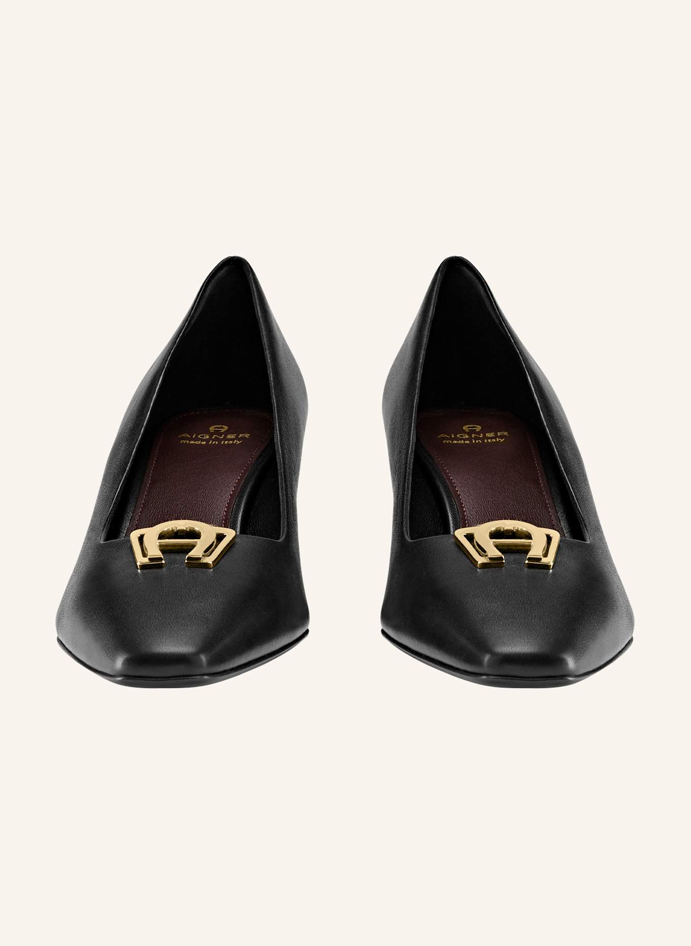 AIGNER block heel pumps MARYLIN 1A: SCHWARZ
