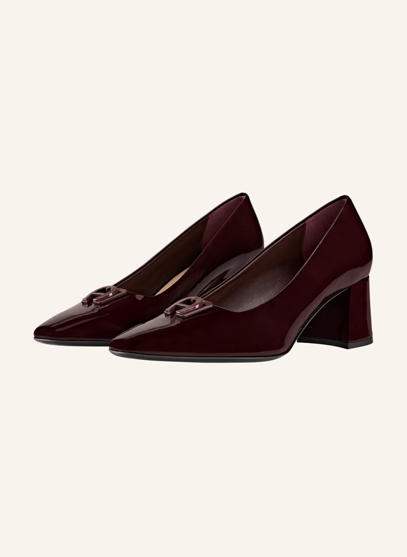 AIGNER block heel pumps MARYLIN 1B: DUNKELROT