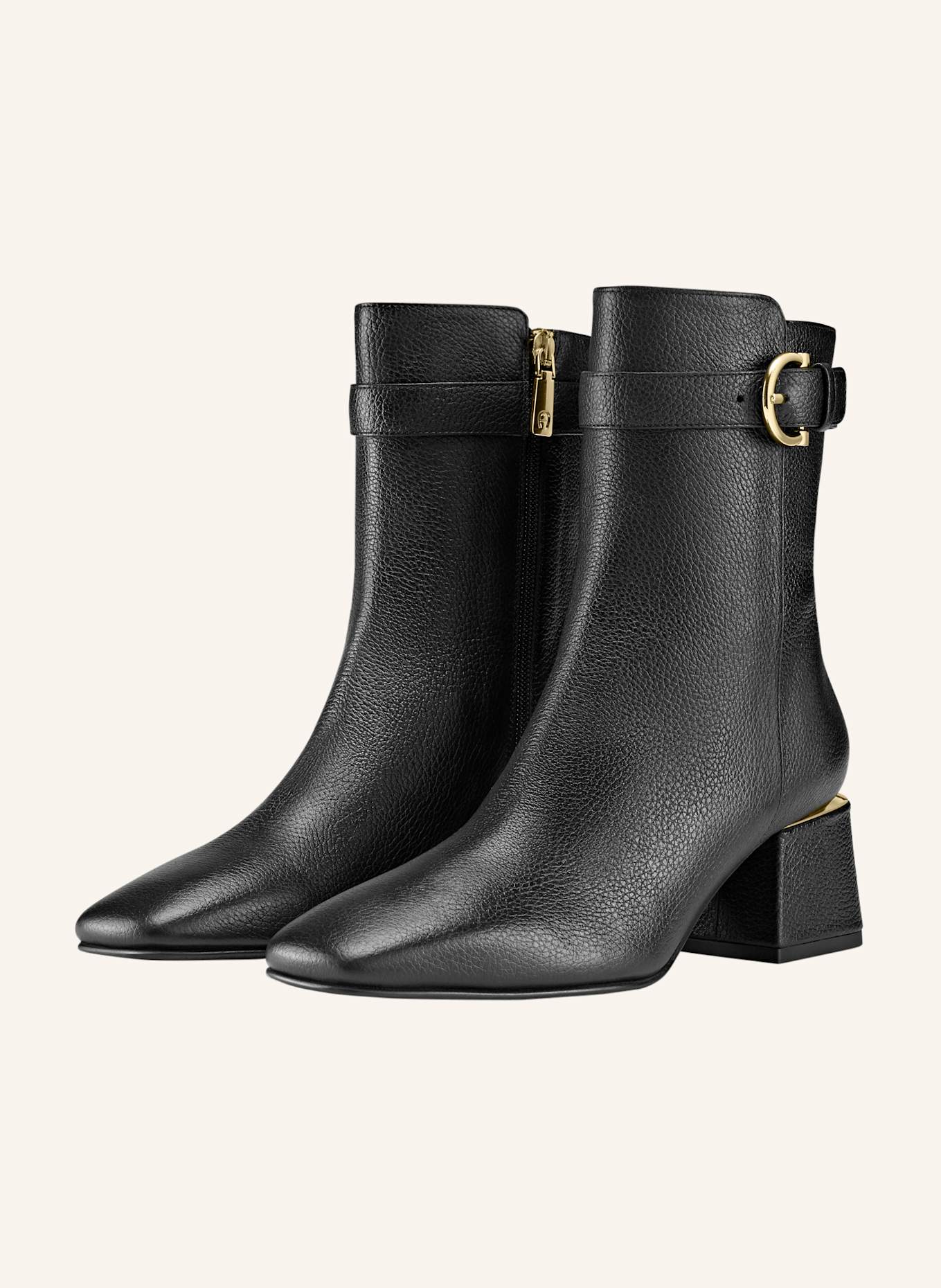 AIGNER mid-heel bootie OLIVIA 16C: SCHWARZ