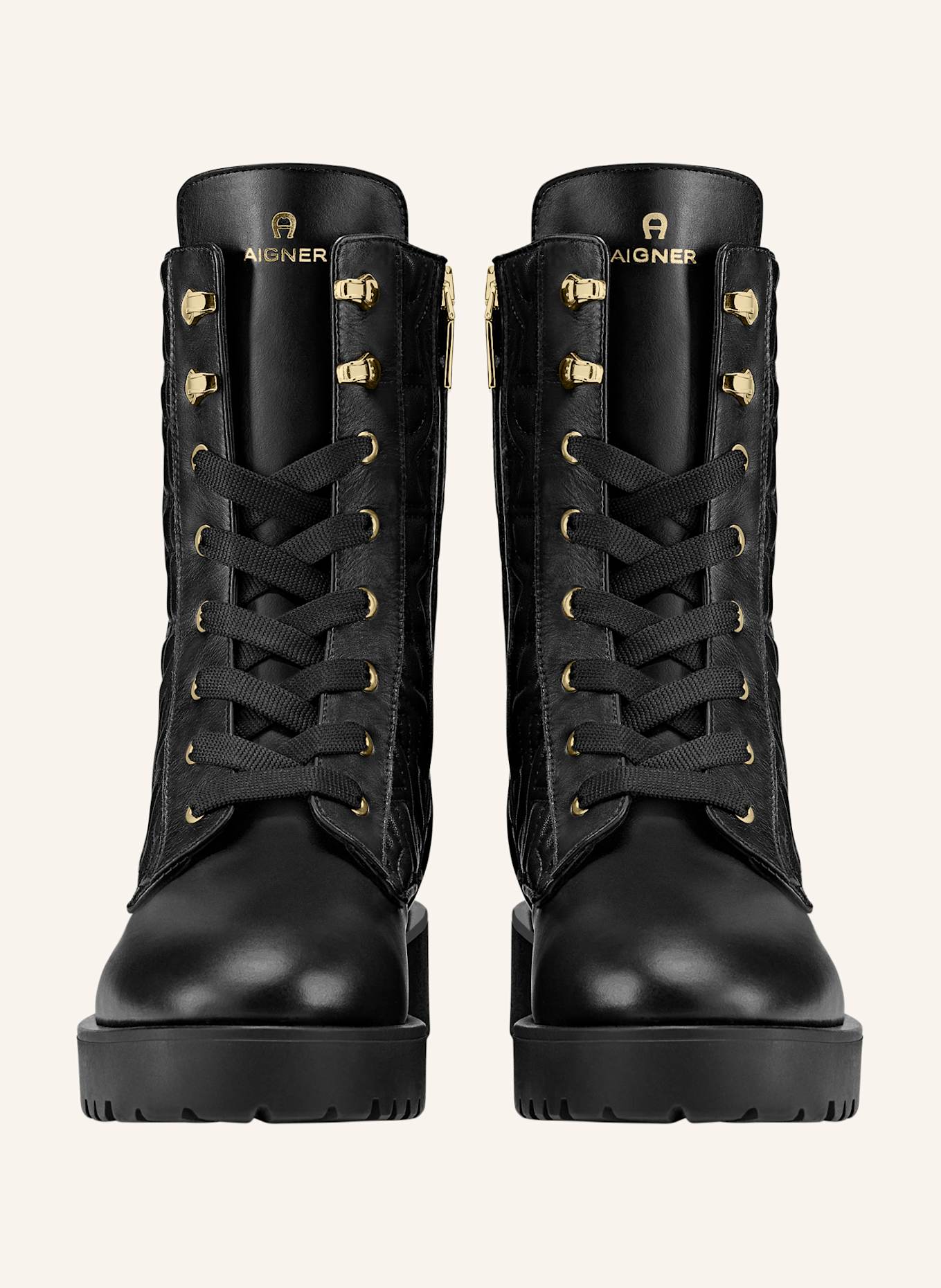 AIGNER lace bootie AVA 34B: SCHWARZ