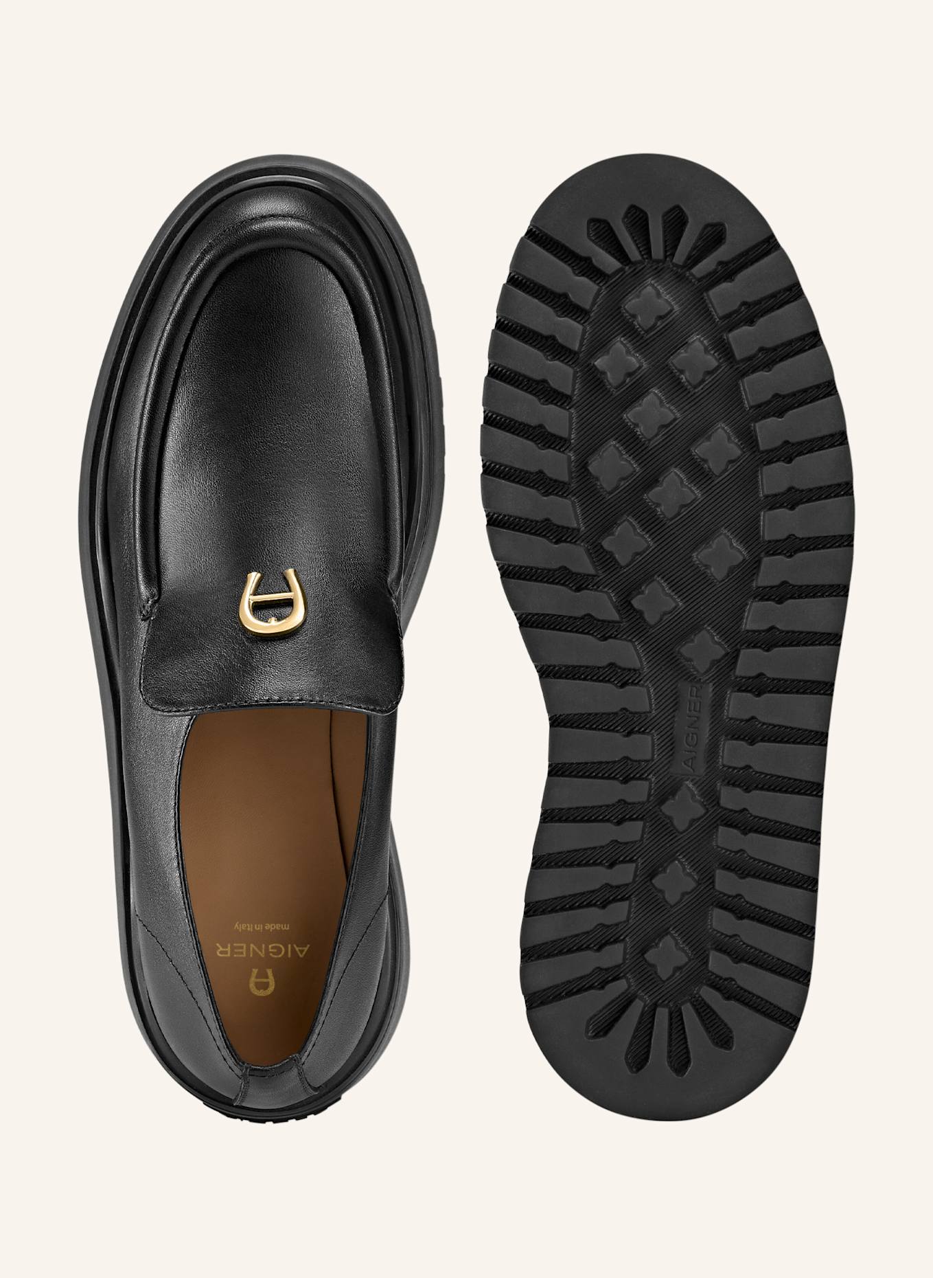 AIGNER plateau loafer Plateau Loafer 12B: SCHWARZ