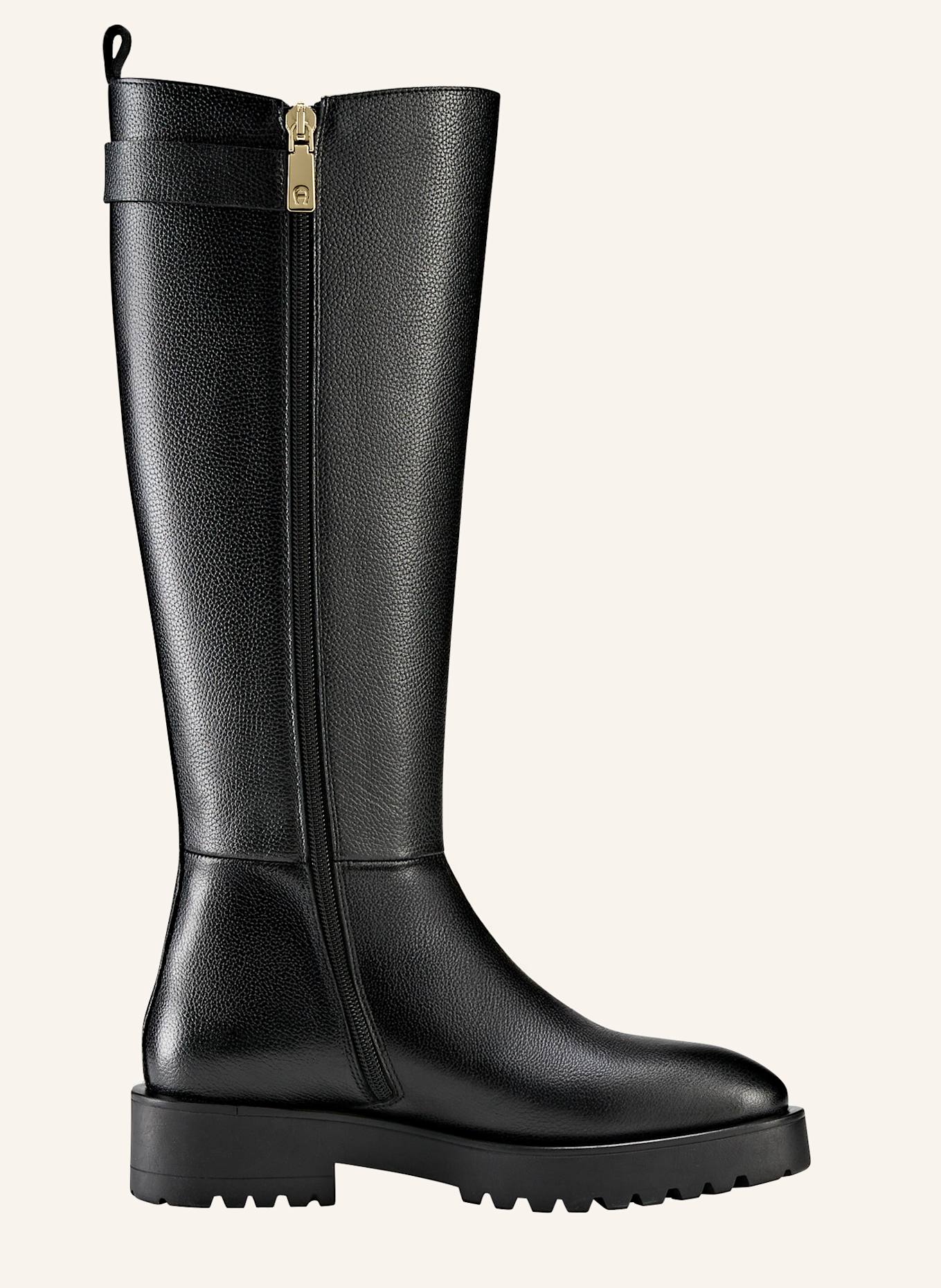 AIGNER knee high boot AVA 54A: SCHWARZ