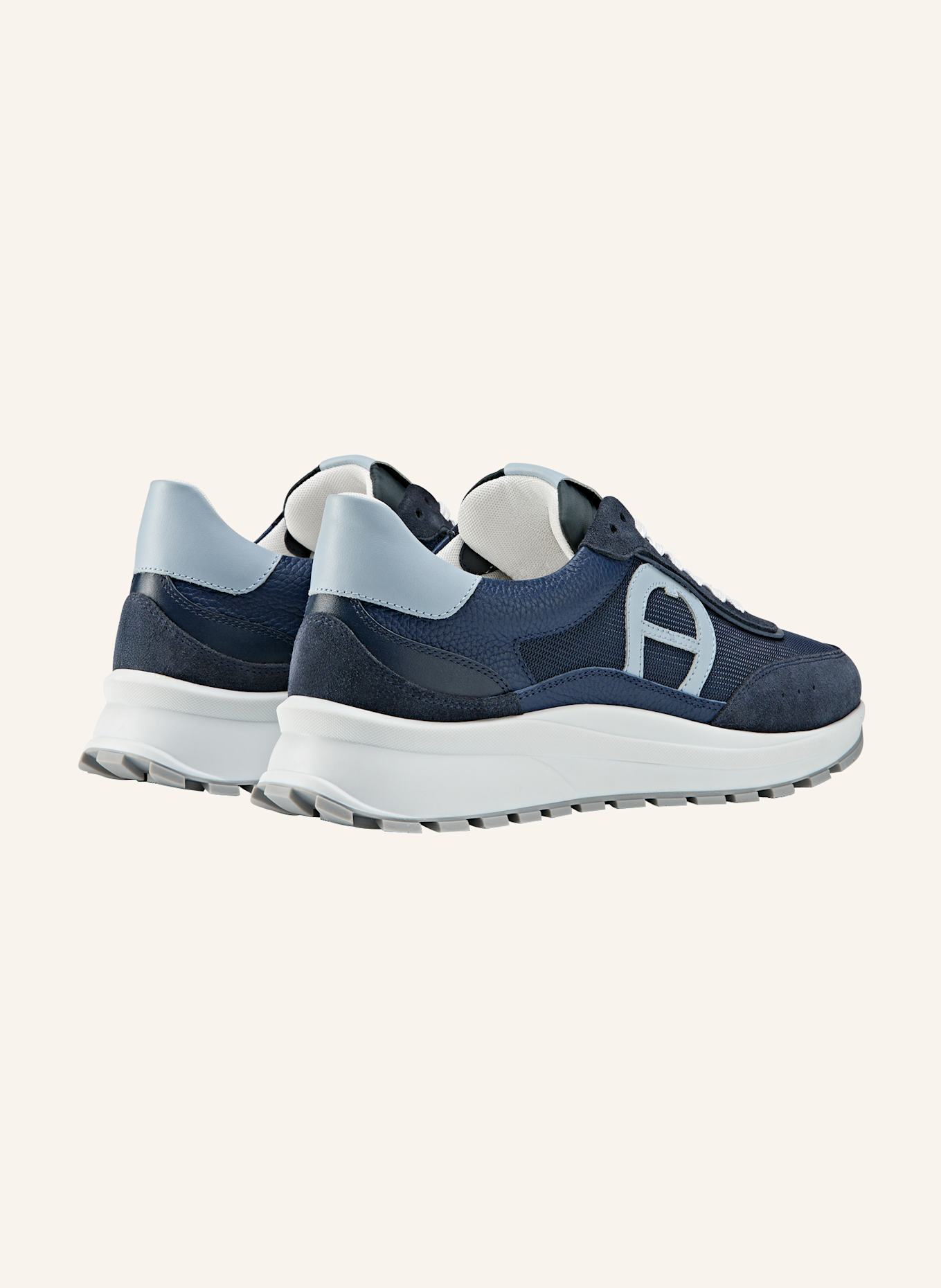 AIGNER runner sneaker JAMES 1B: DUNKELBLAU/ HELLBLAU