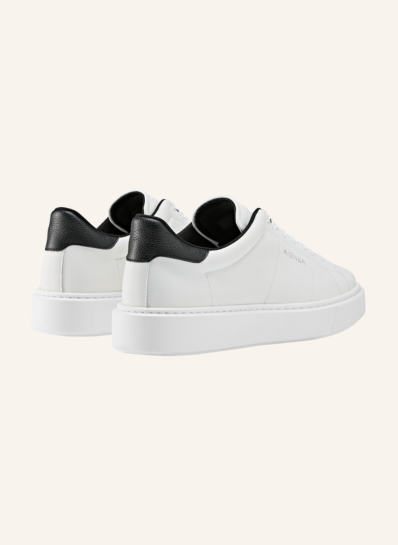 AIGNER sneaker OLIVER 1A: WEISS/ SCHWARZ