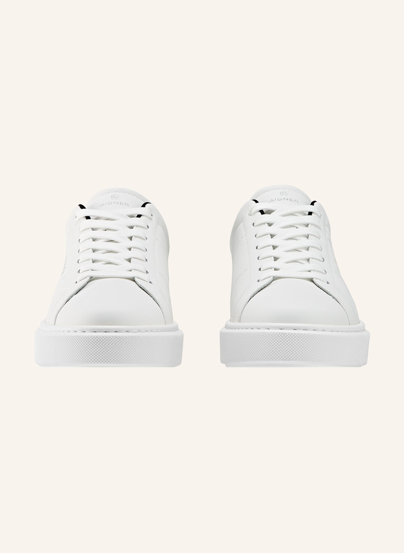 AIGNER sneaker OLIVER 1A: WEISS/ SCHWARZ