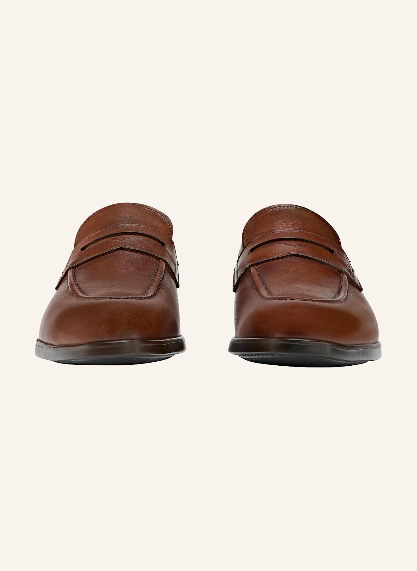AIGNER penny loafer MORRIS 4A: COGNAC