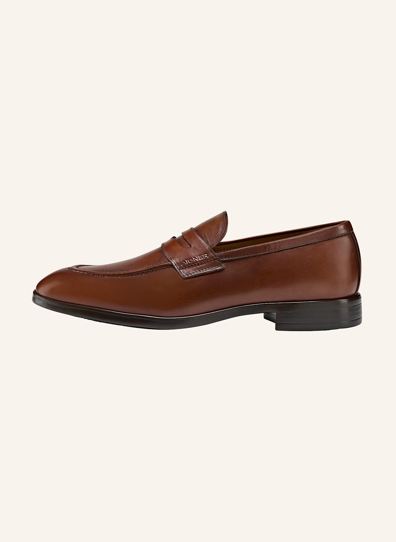 AIGNER penny loafer MORRIS 4A: COGNAC