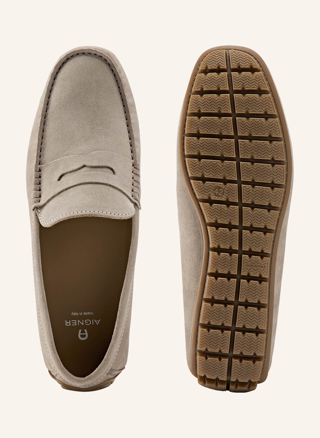 AIGNER car shoe DOUGLAS 1A: BEIGE