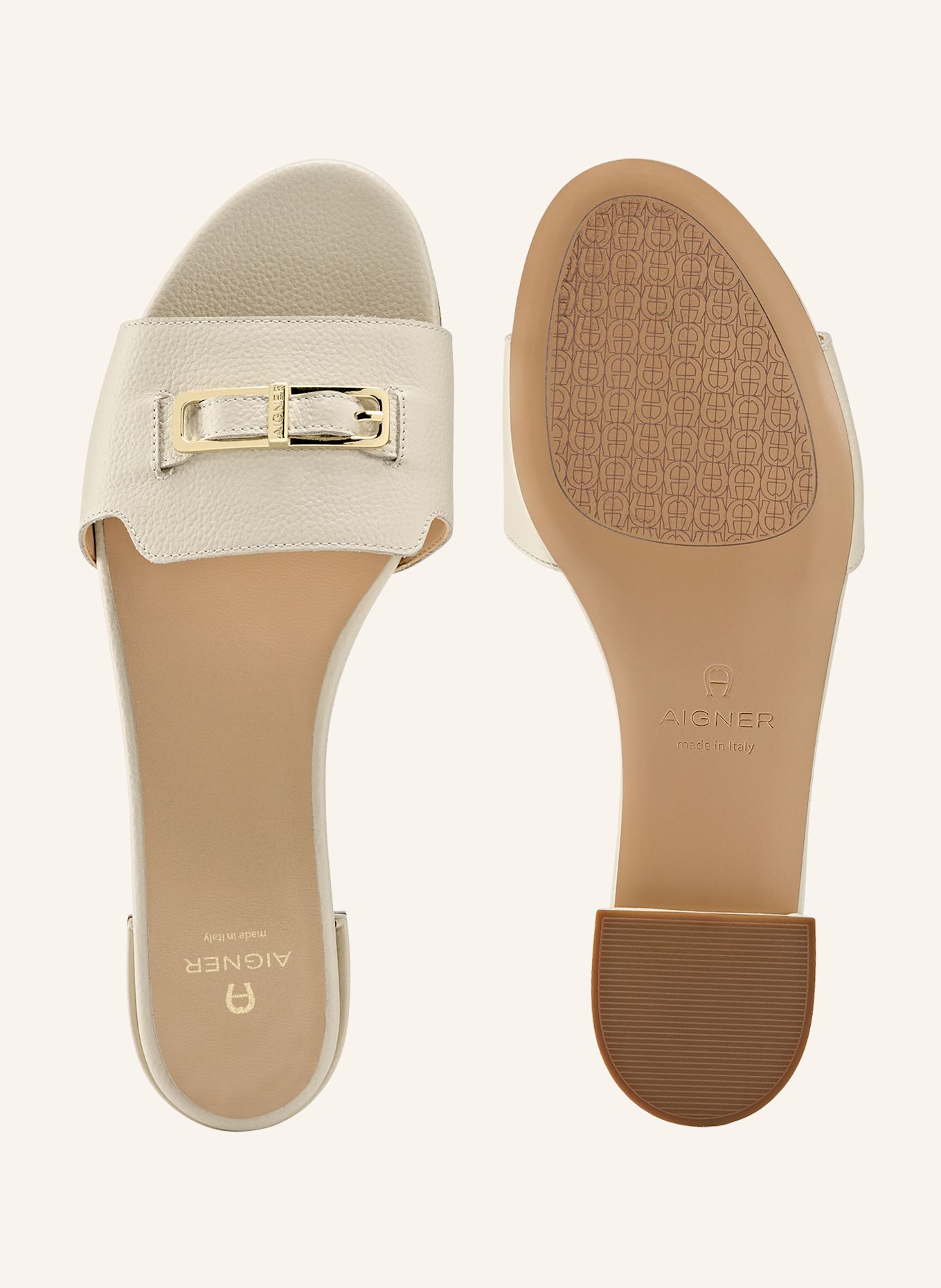 AIGNER slide sandal LEONORA 3A: CREME