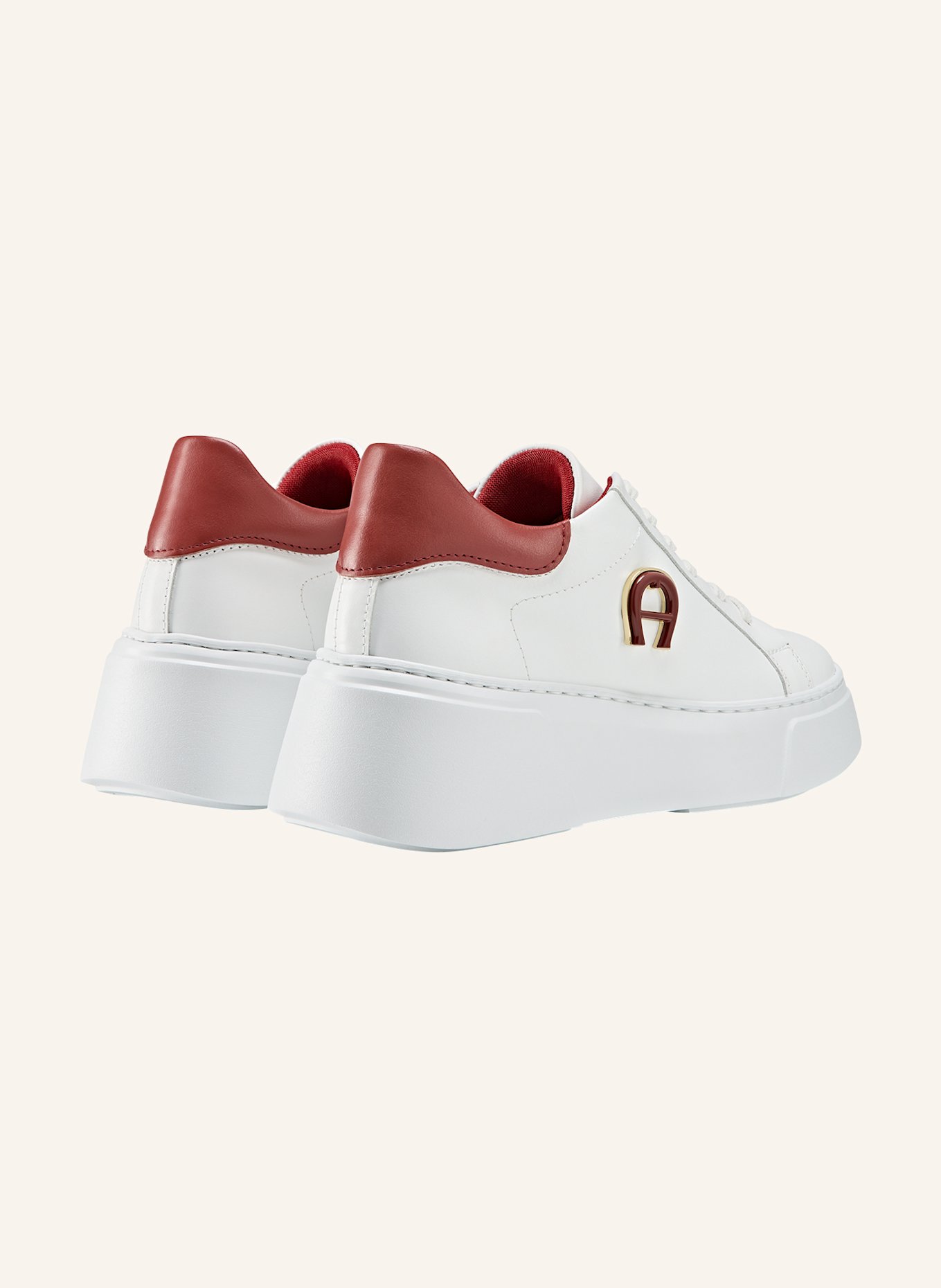 AIGNER sneaker ELAINE 11C: WEISS/ ROT