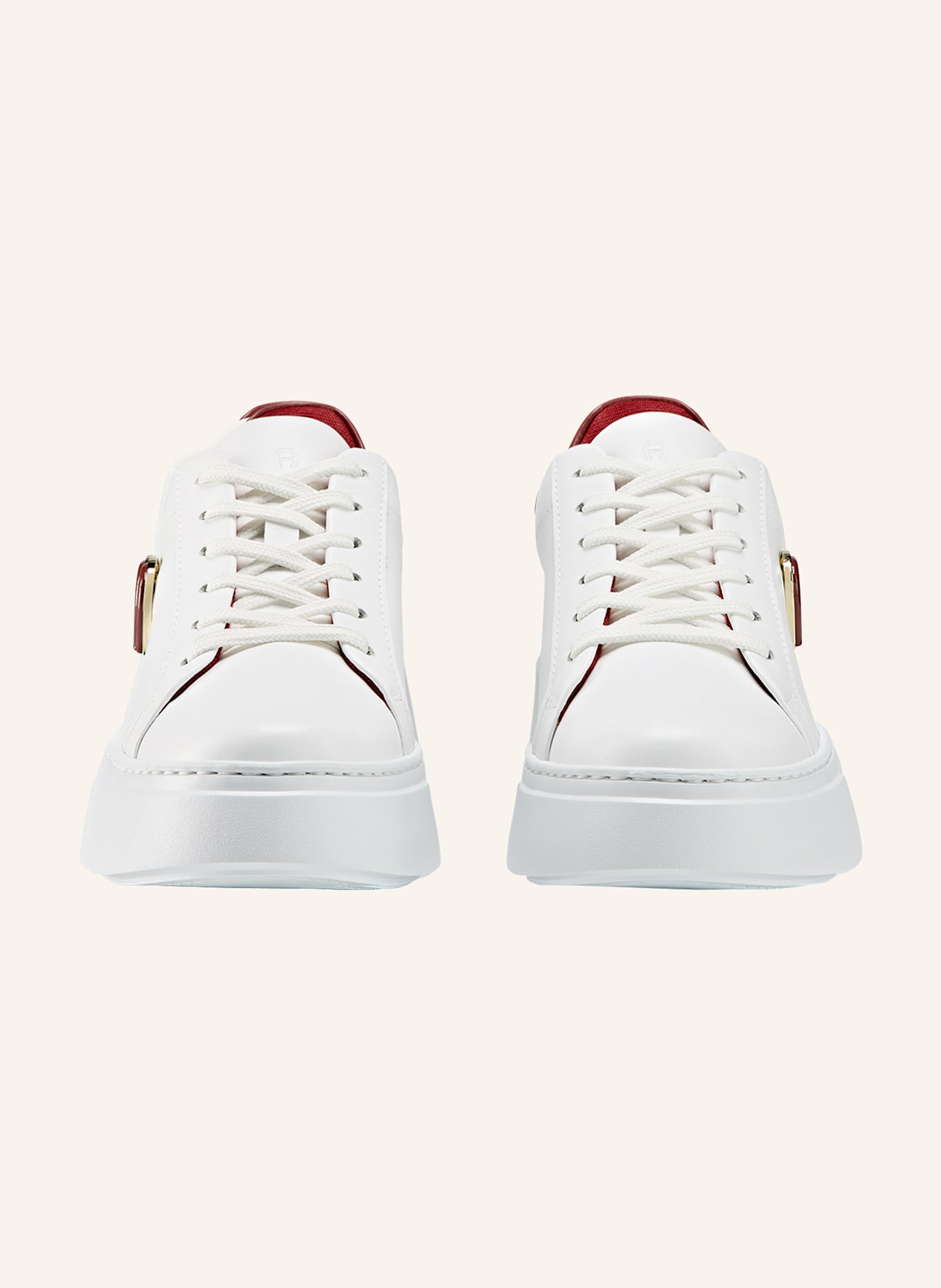 AIGNER sneaker ELAINE 11C: WEISS/ ROT
