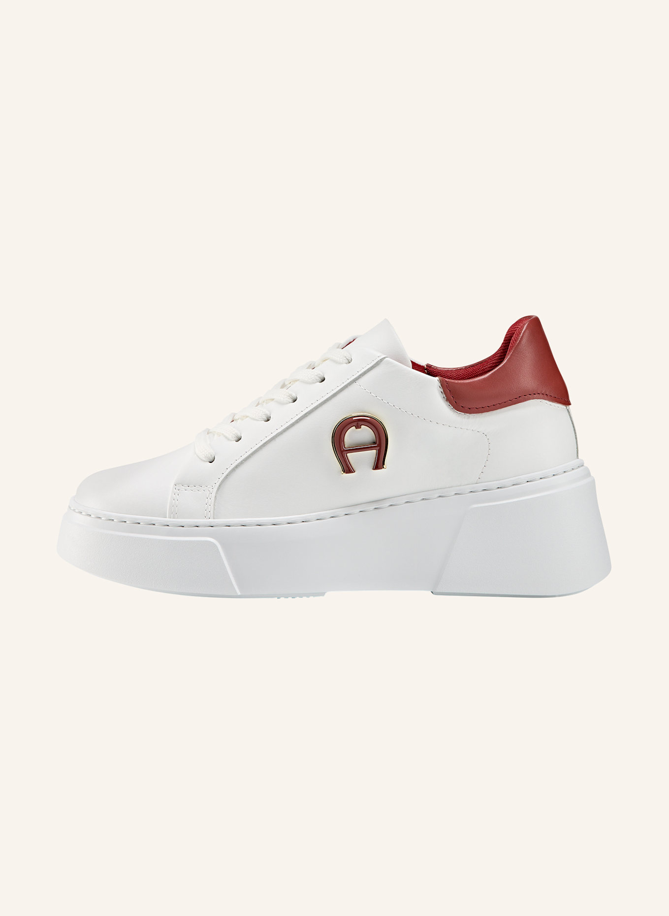 AIGNER sneaker ELAINE 11C: WEISS/ ROT