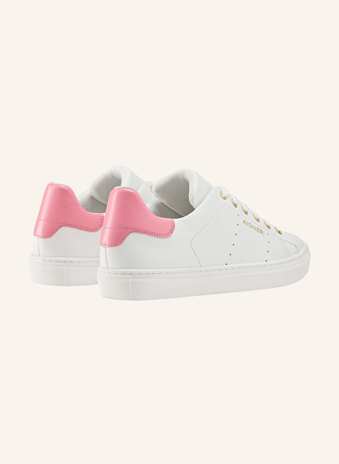 AIGNER sneaker VERA 2C: WEISS/ ROSA